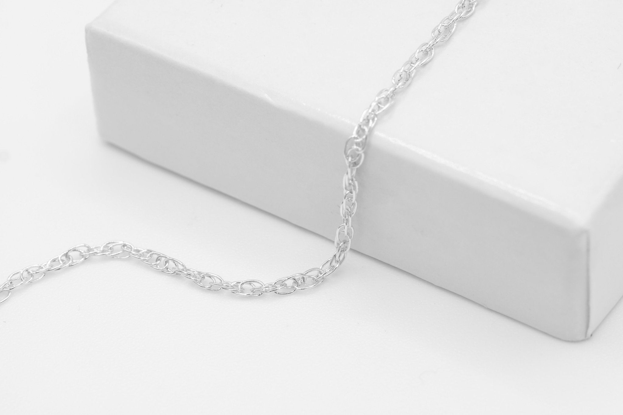 1.5mm Rope Chain, 925 Sterling Silver, Wholesale, Pay Per Foot, Bulk Uncut Spools For Jewelers - HarperCrown