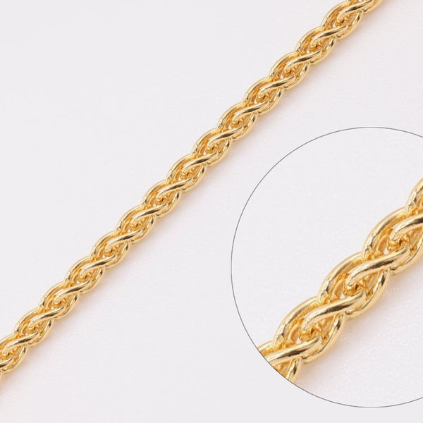 1.8mm Wheat Chain, 14/20 Gold-Filled, Wholesale, Jewelry  display picture 2