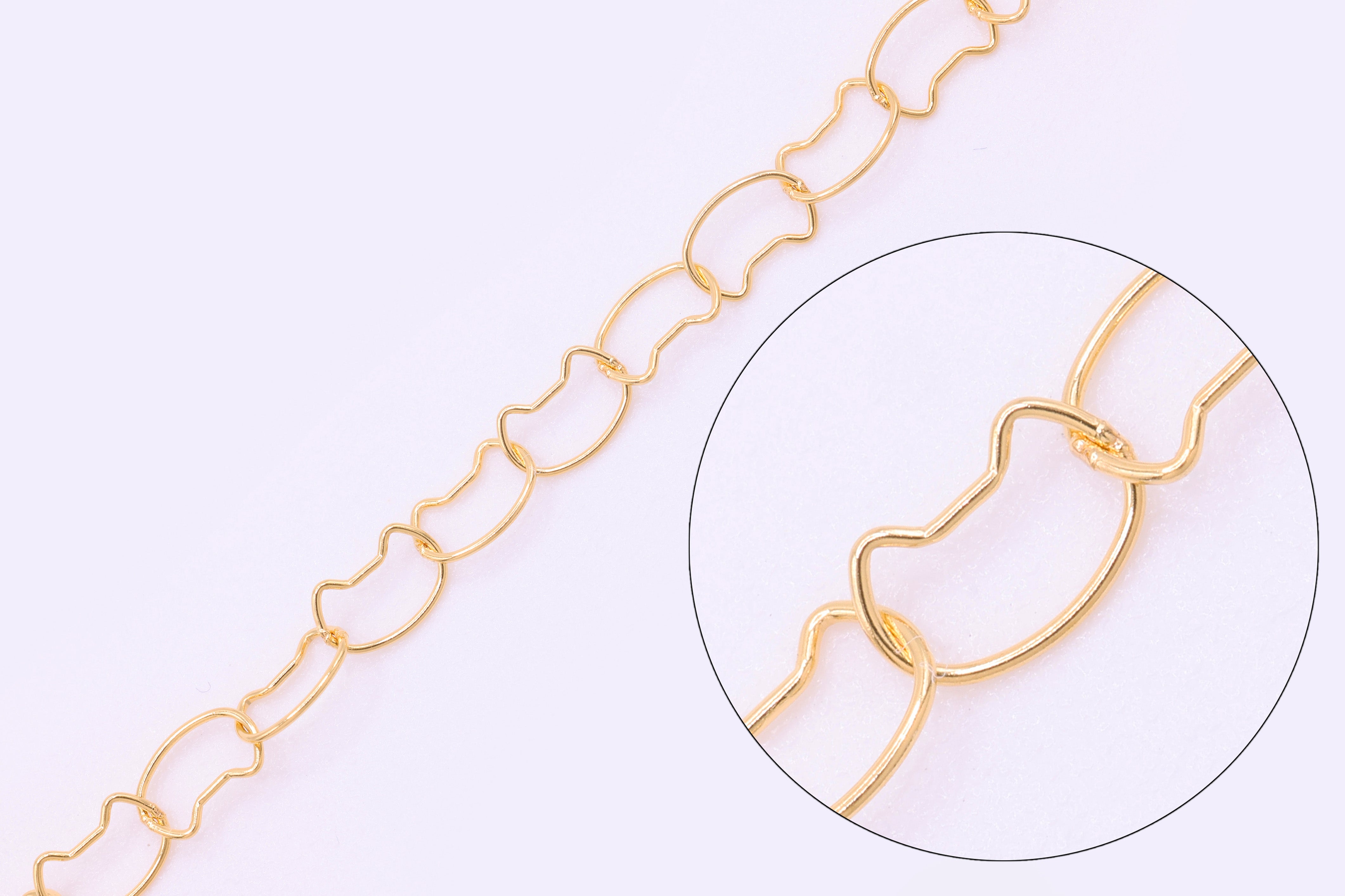 3.5mm x 5mm Cat Chain, 14/20 Gold-Filled, Wholesale, Pay Per Foot, Jewelry Making Chain