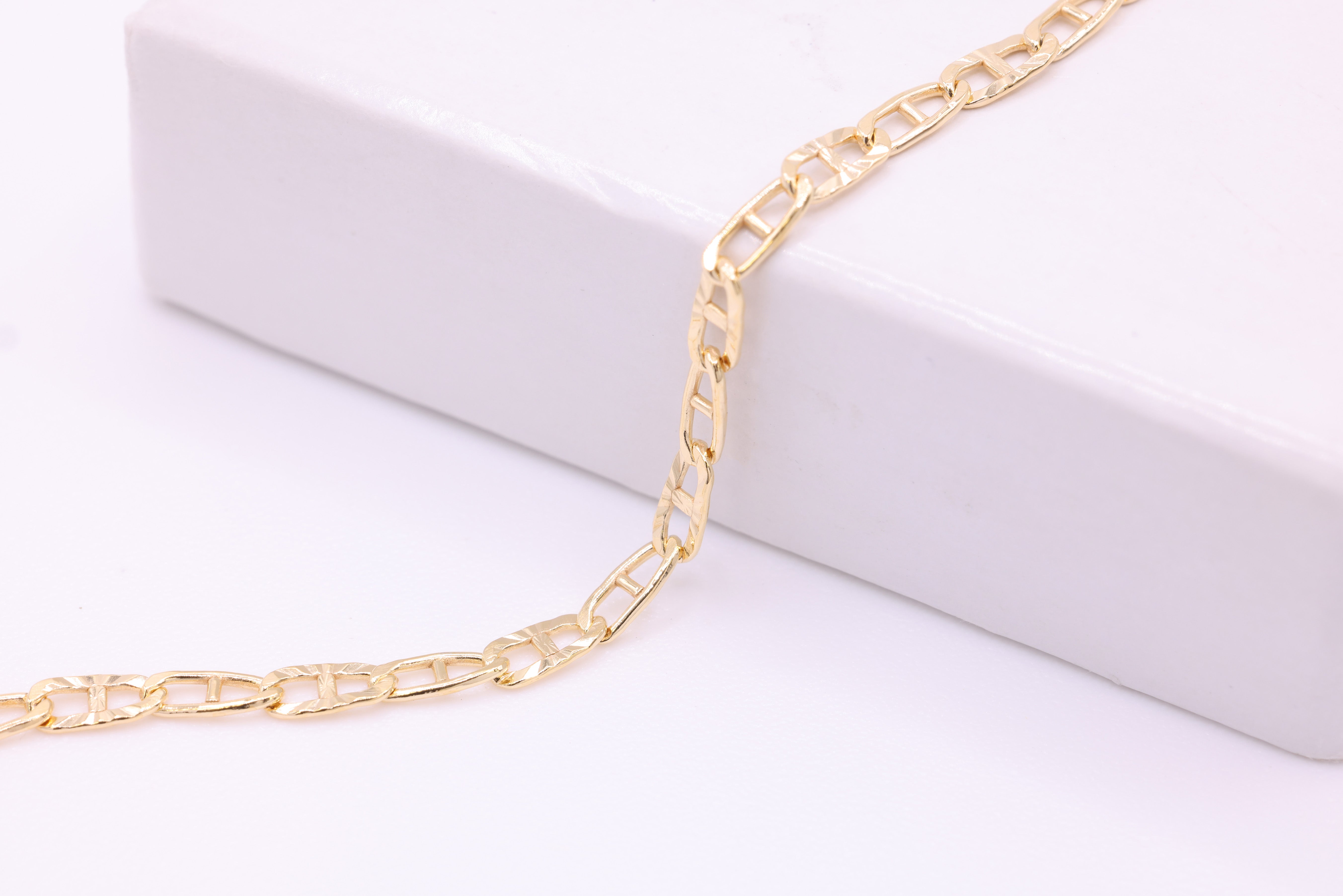 2mm x 4mm Anchor Starburst Chain, 14/20 Gold-Filled, Wholesale, Pay Per Foot, Jewelry Making Chain