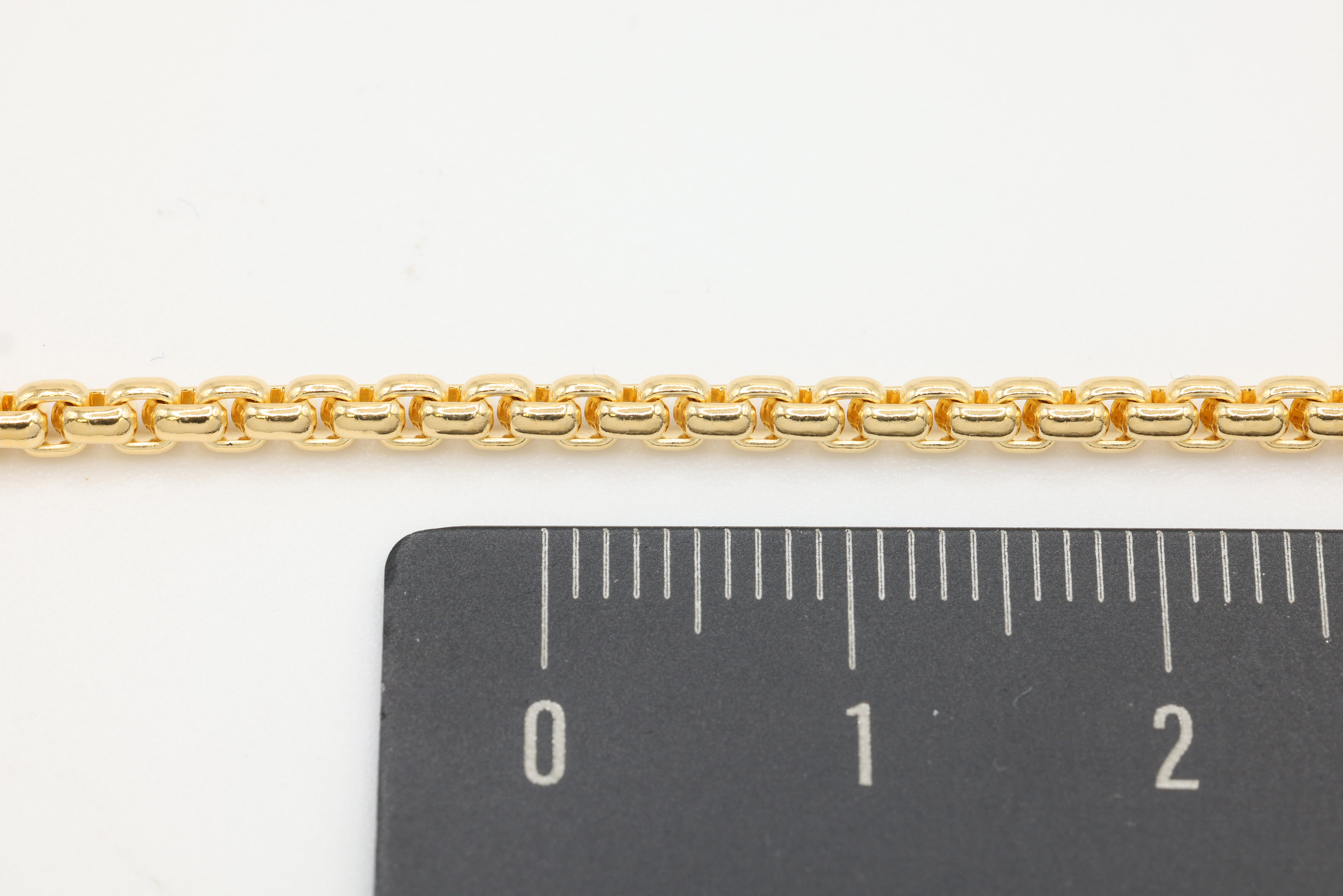 2.6mm Round Venetian Box Chain, 14/20 Gold-Filled, Wholesale, Pay Per Foot, Jewelry Making Chain