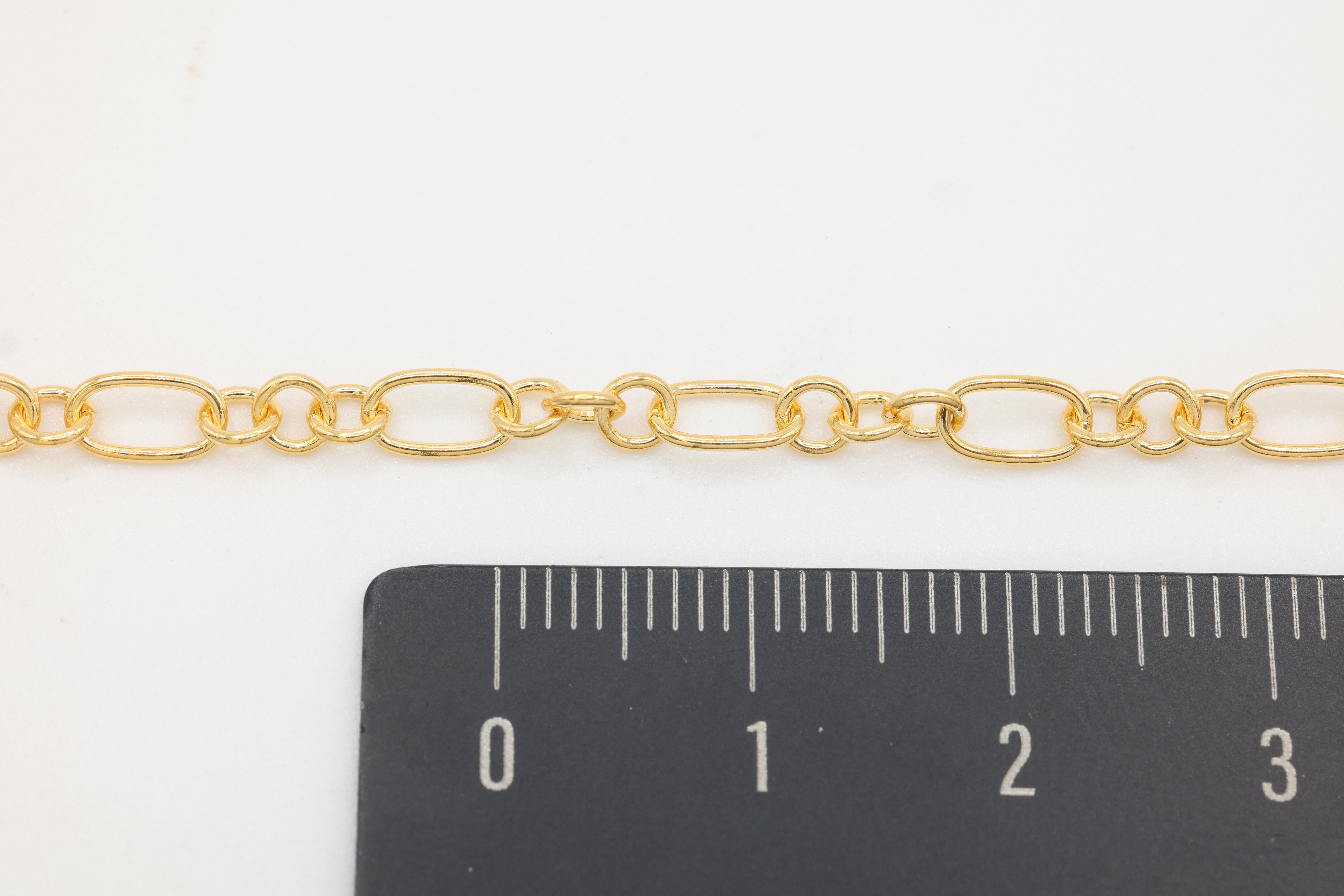 3.5mm x 6mm 3 Long & 1 Short Chain, 14/20 Gold-Filled, Wholesale, Pay Per Foot, Jewelry Making Chain