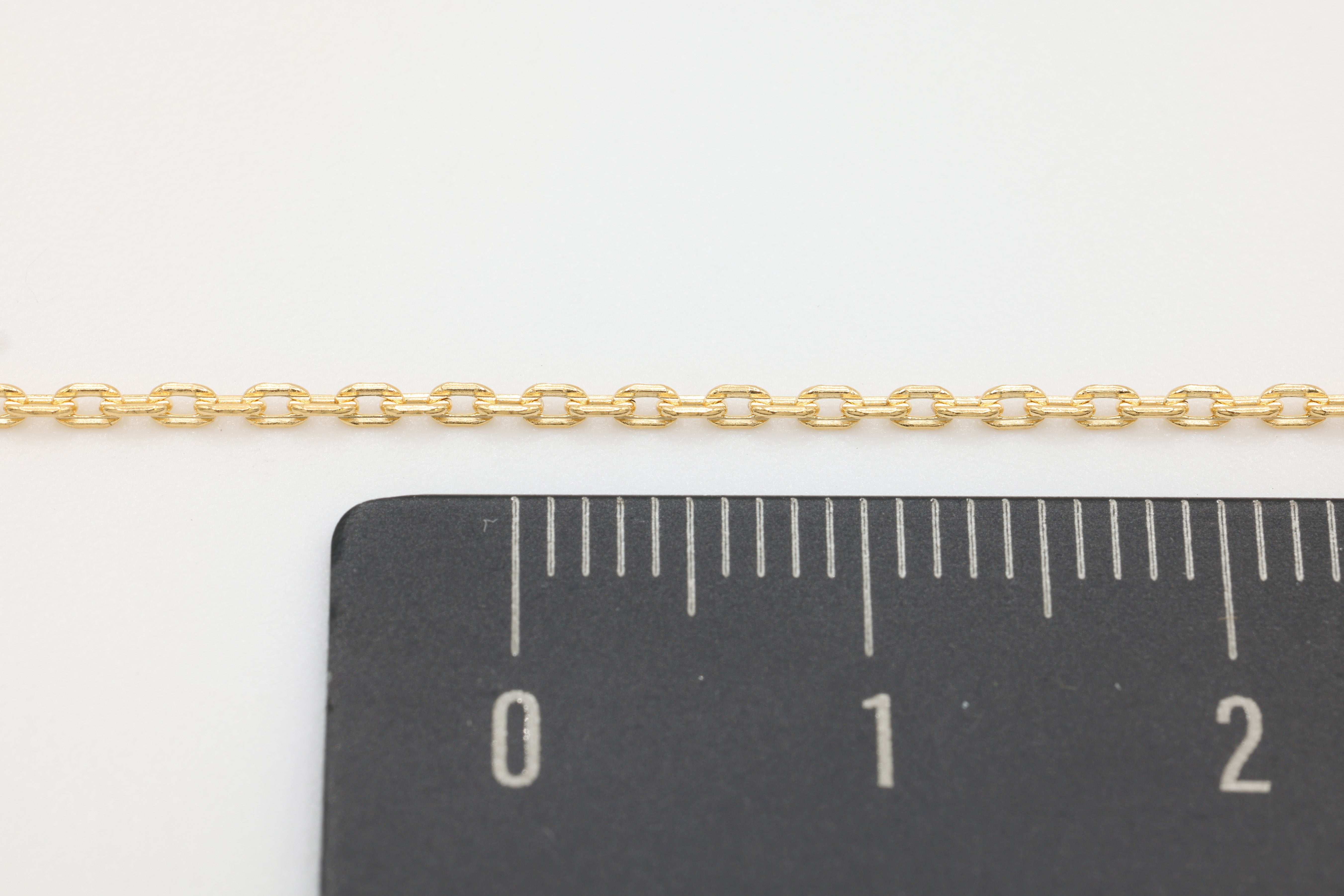 1.3mm Flat Oval Textured Cable Chain, 14/20 Gold-Filled, Wholesale, Pay Per Foot, Jewelry Making Chain