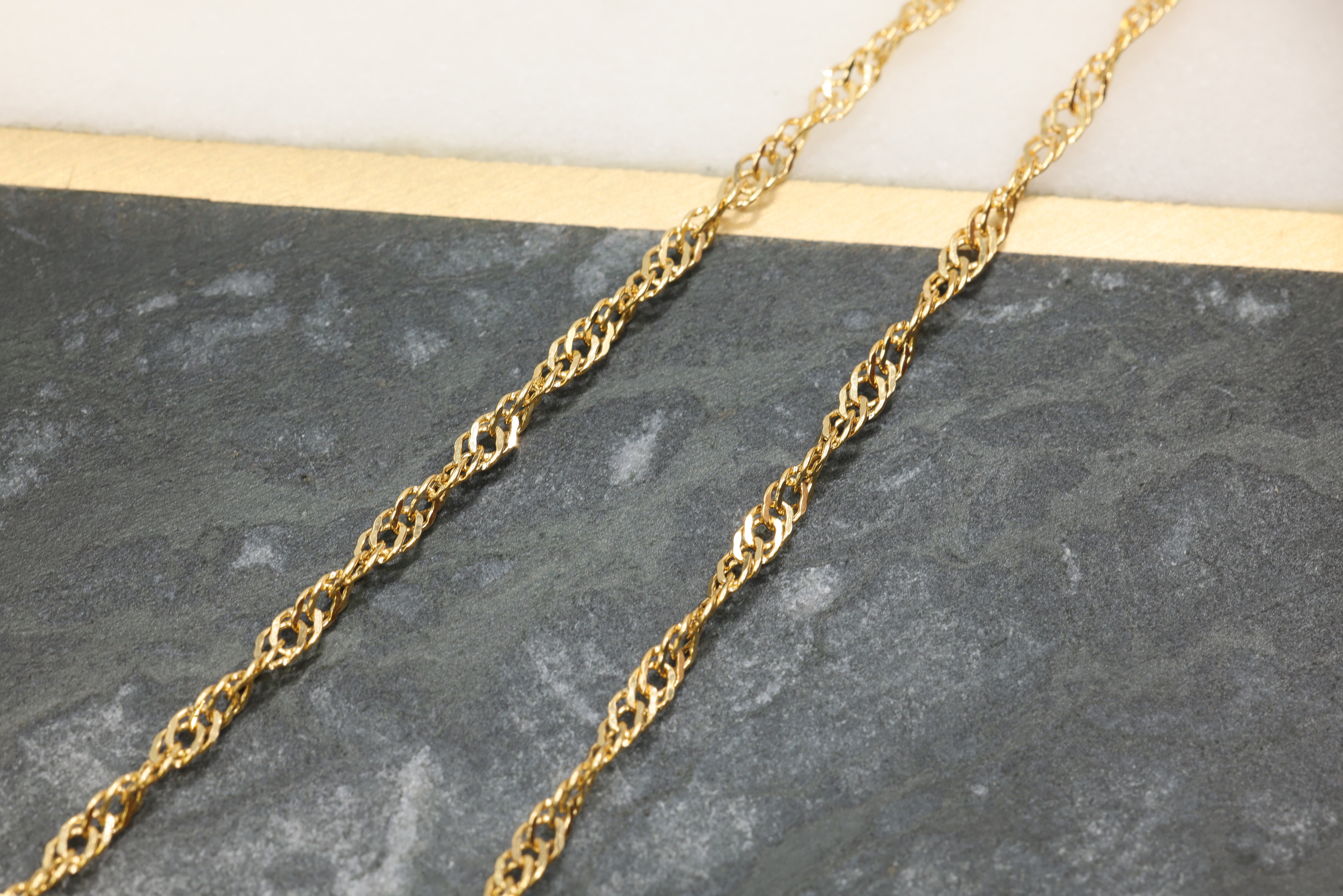 2.3mm Double Rope Chain, 14/20 Gold-Filled, Wholesale, Pay Per Foot, Jewelry Making Chain