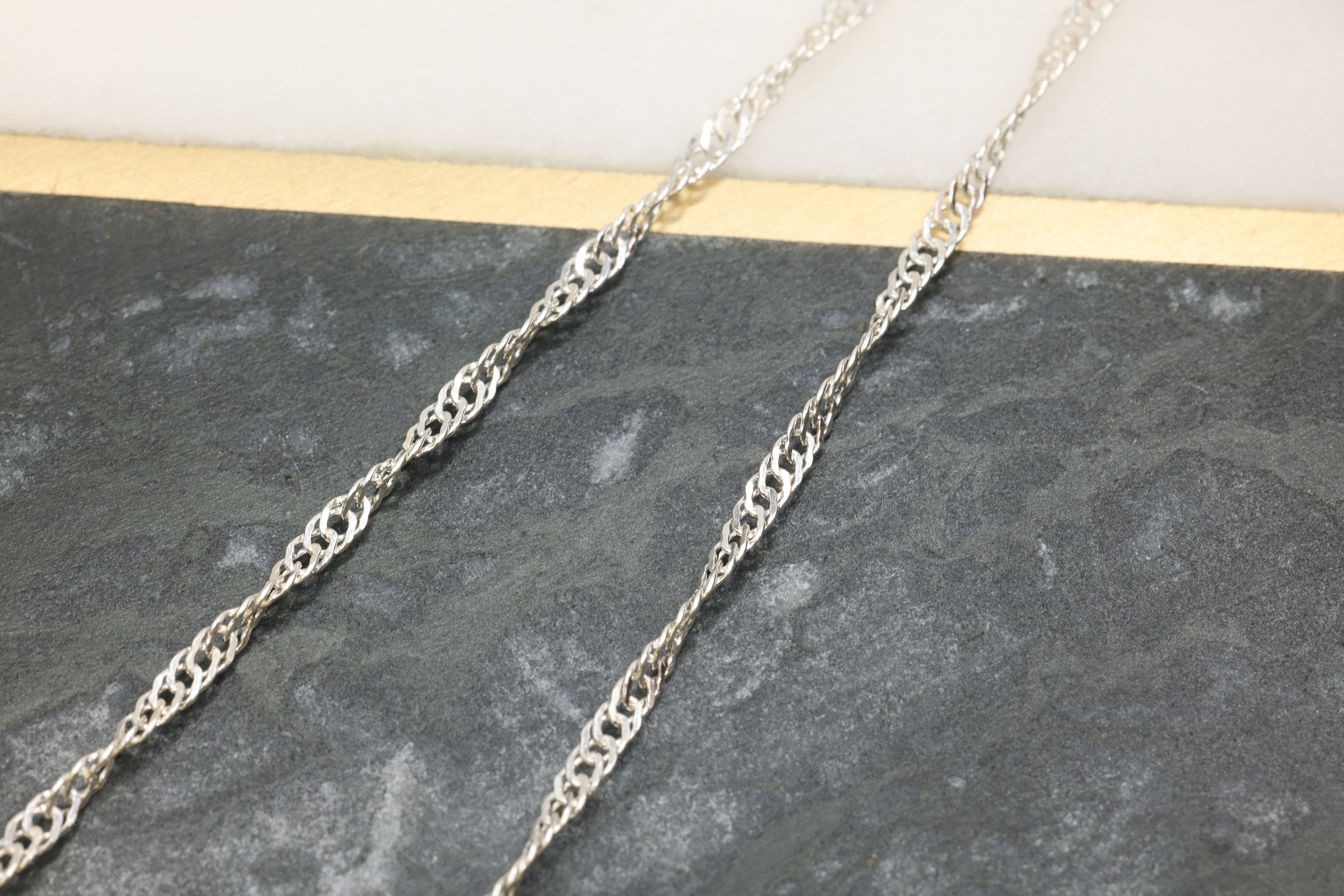 2.3mm Double Rope Chain, 925 Sterling Silver, Wholesale, Pay Per Foot, Jewelry Making Chain