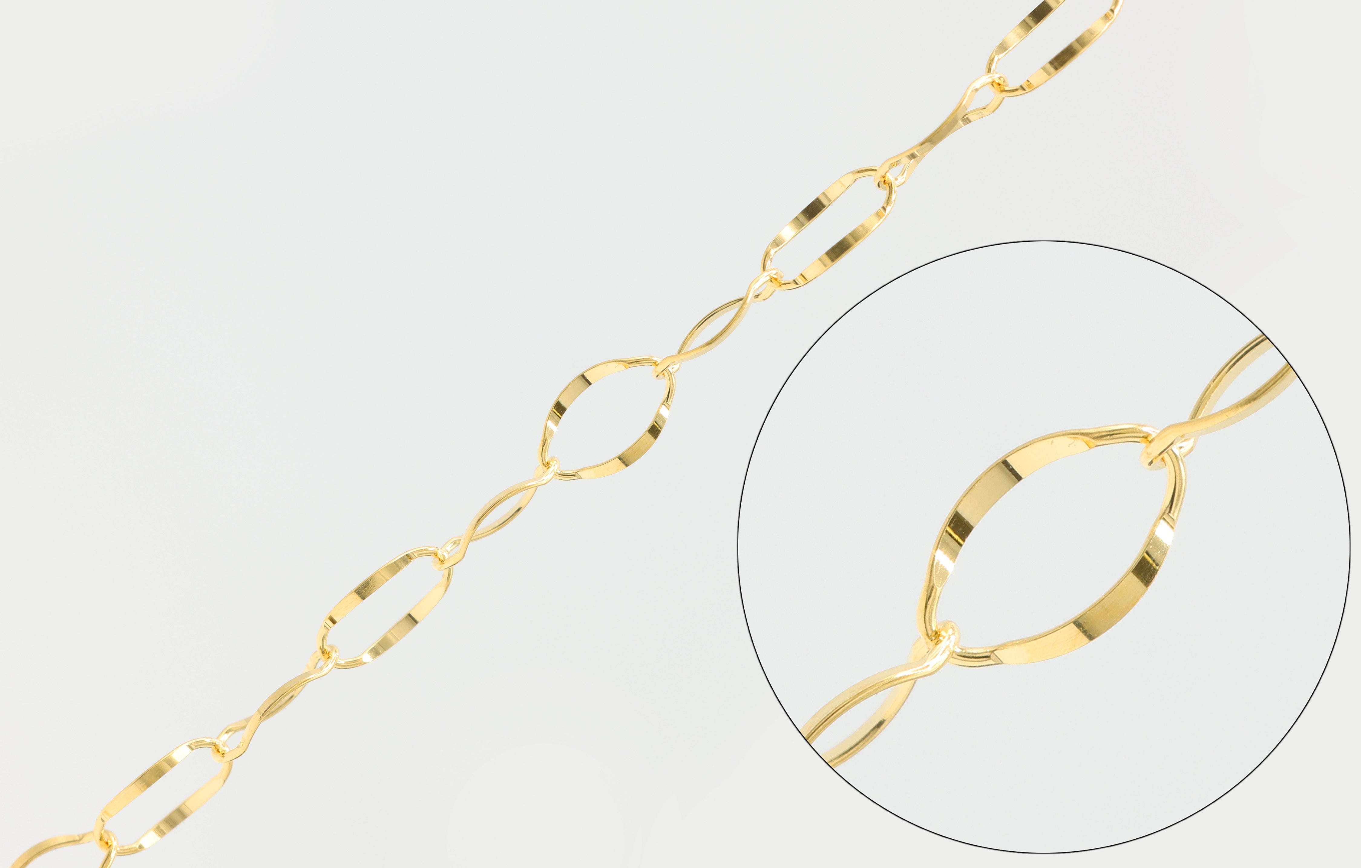 3.5mm Oval Frill Cable Chain, 925 Sterling Silver, Wholesale, Pay Per Foot, Jewelry Making Chain