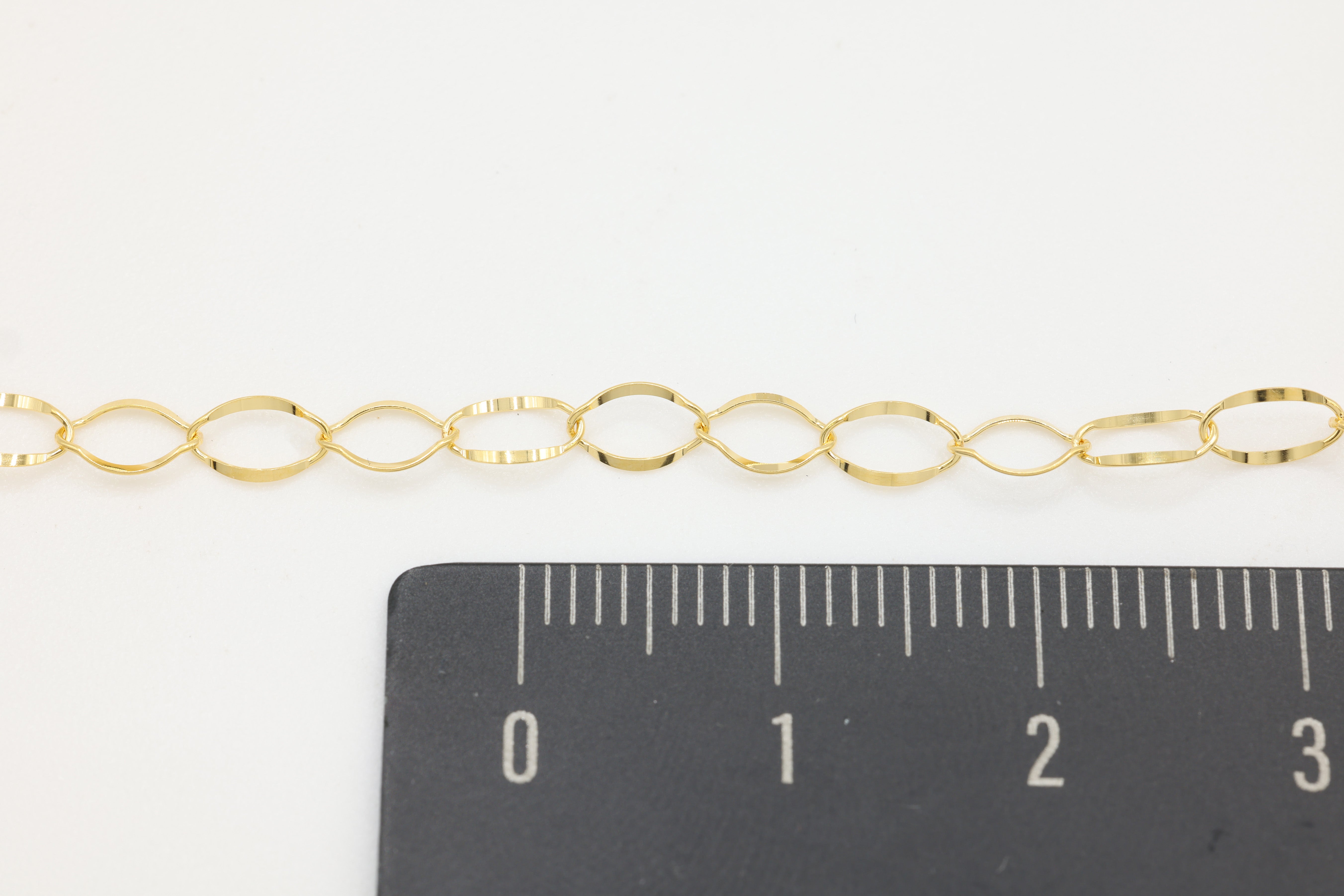 3.5mm Oval Frill Cable Chain, 14/20 Gold-Filled, Wholesale, Pay Per Foot, Jewelry Making Chain