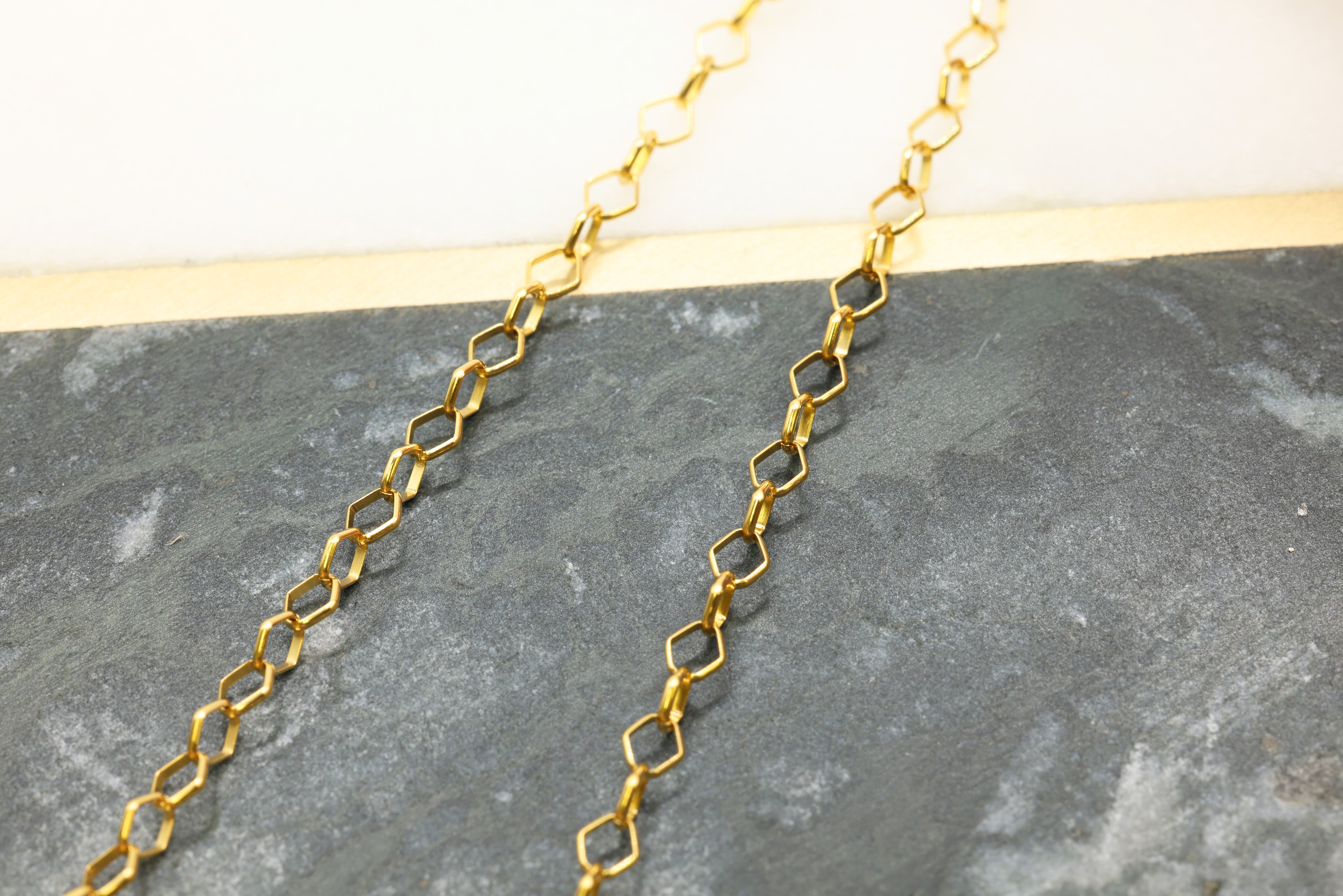 3mm Marquise Diamond Cable Chain, 925 Sterling Silver, Wholesale, Pay Per Foot, Jewelry Making Chain