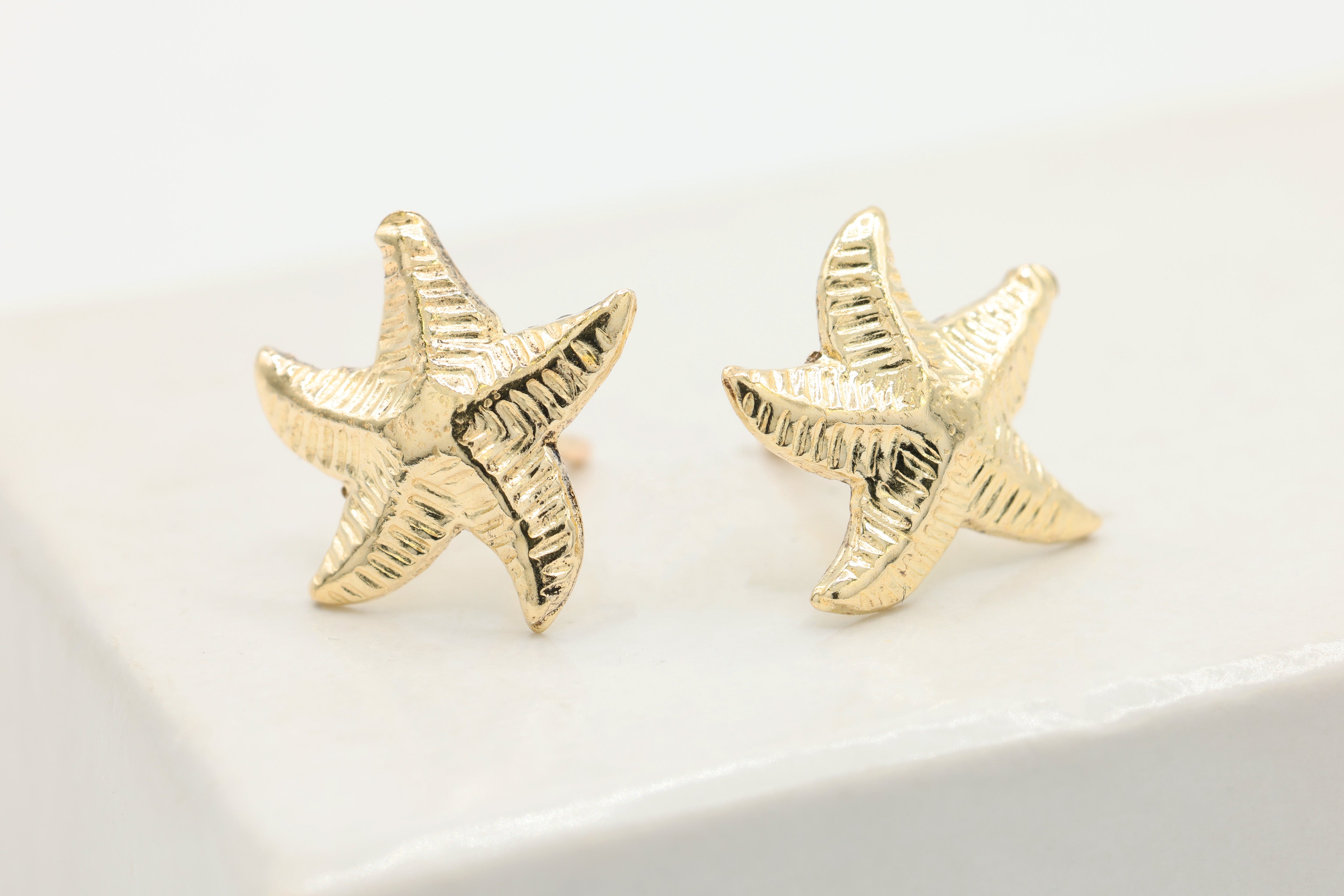 Starfish Stud Earring, 14/20 Gold-Filled, 10mm x 10mm, Wholesale, Pay Per Piece