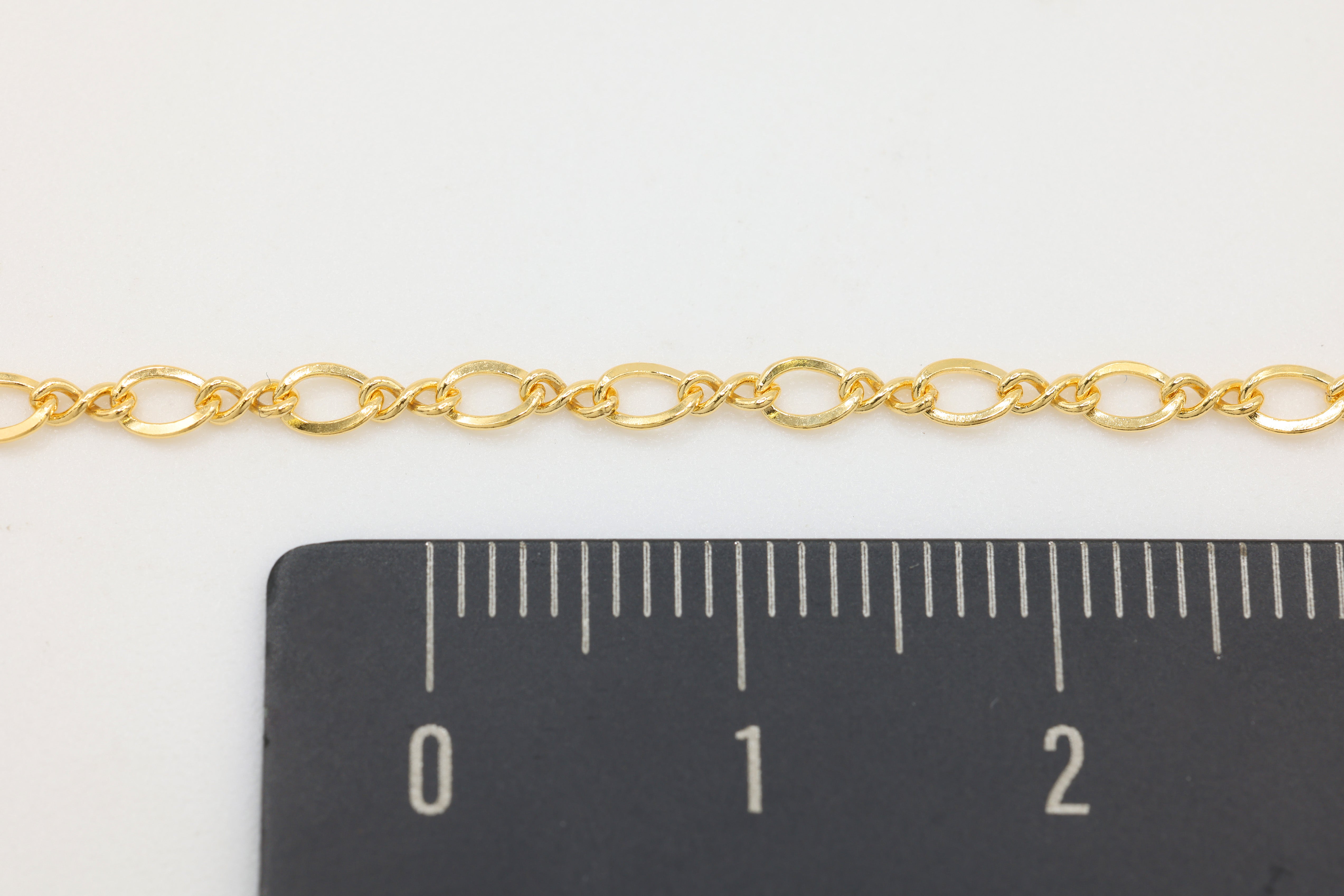 2.4mm Figure Eight Chain, 14/20 Gold-Filled, Wholesale, Pay Per Foot, Jewelry Making Chain