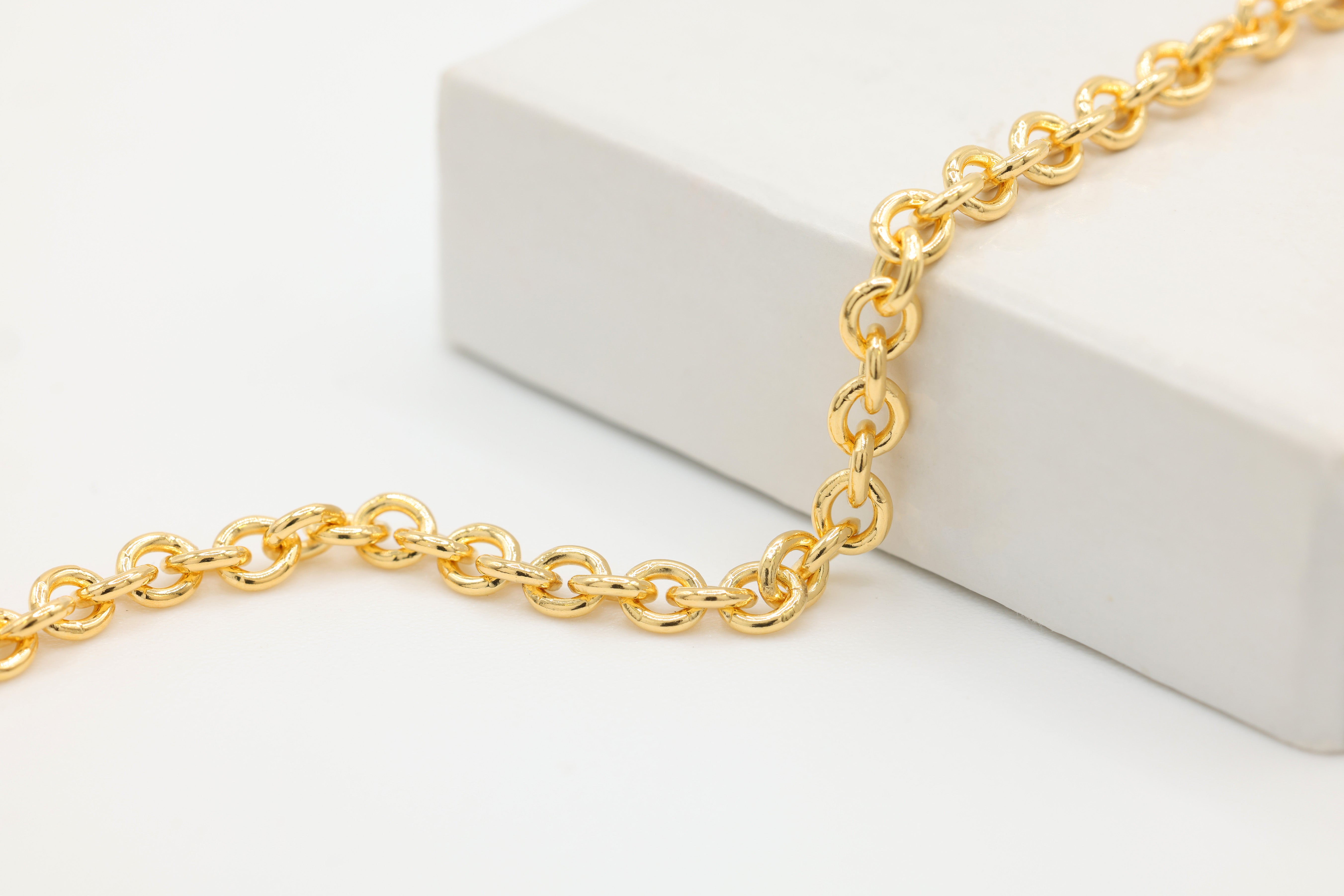 3.5mm Cable Chain, 14/20 Gold-Filled, Wholesale, Pay Per Foot, Jewelry Making Chain
