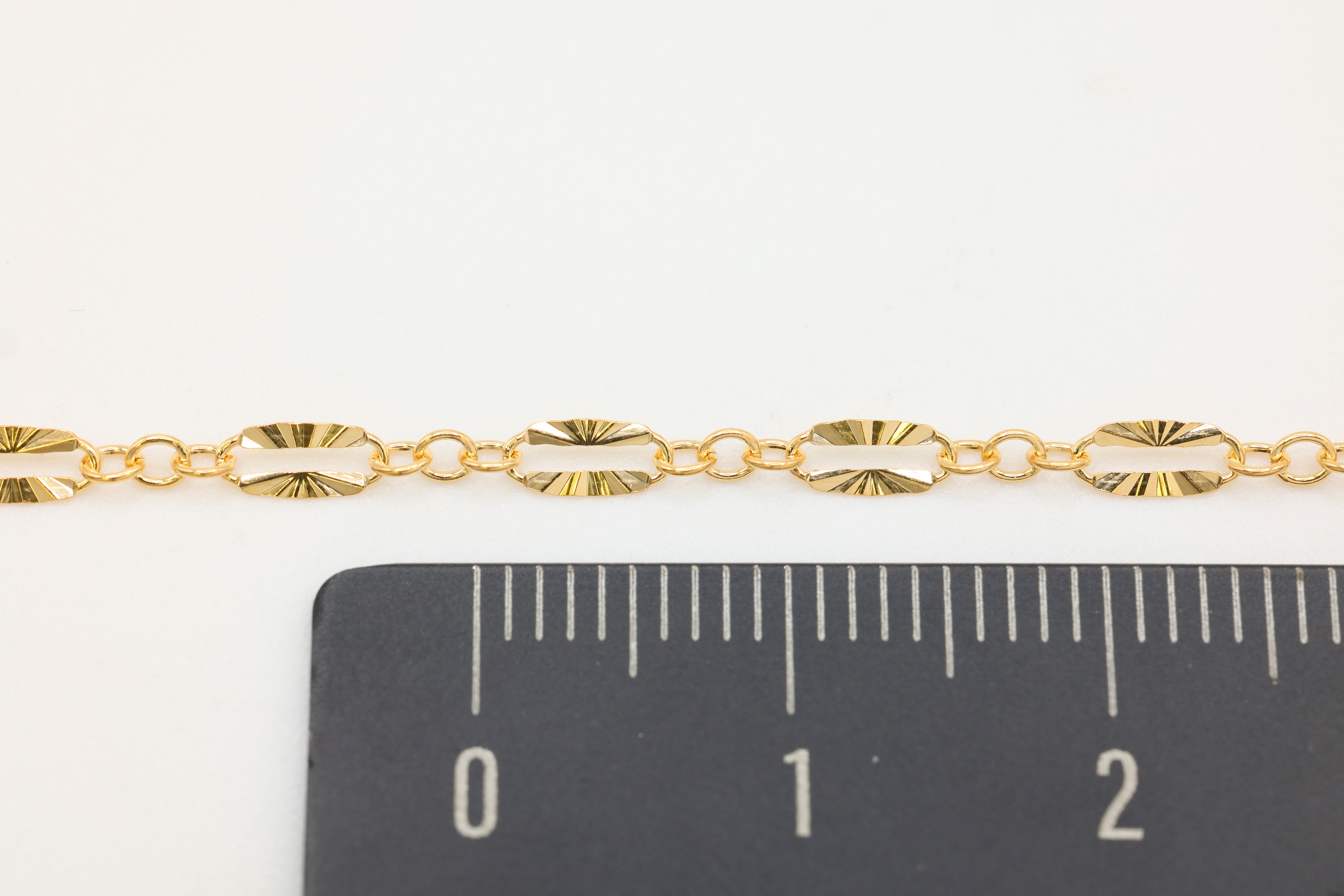2.5mm x 5.5mm Starburst Cable Chain, 14/20 Gold-Filled, Wholesale, Pay Per Foot, Jewelry Making Chain