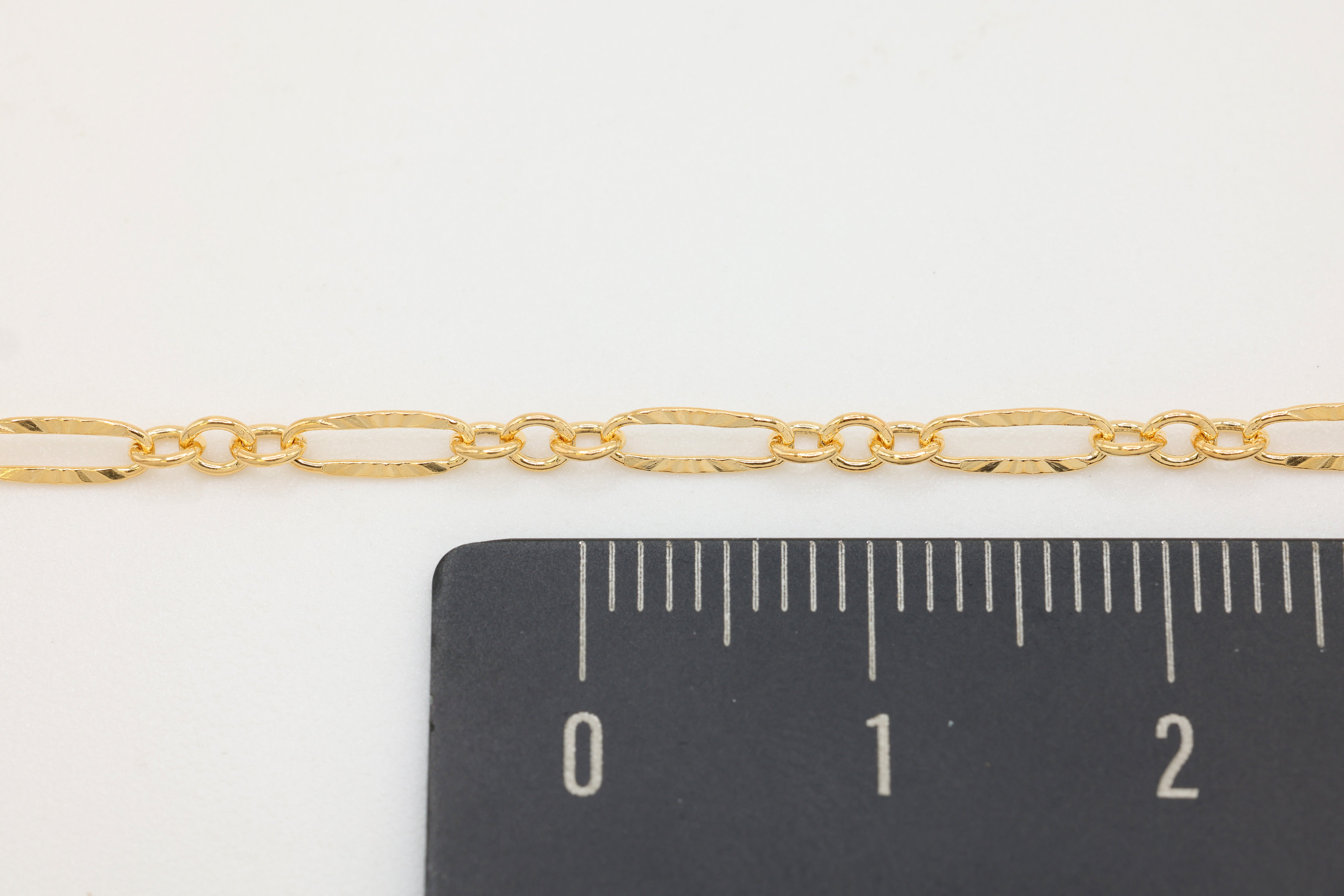 2.4mm x 6.6mm Starburst Cable Chain, 14/20 Gold-Filled, Wholesale, Pay Per Foot, Jewelry Making Chain