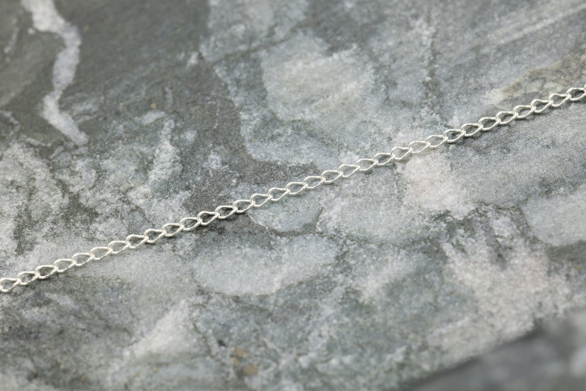 1.1mm Open Cable Chain, Argentium, Wholesale, Pay Per Foot, Permanent Jewelry Making Chain
