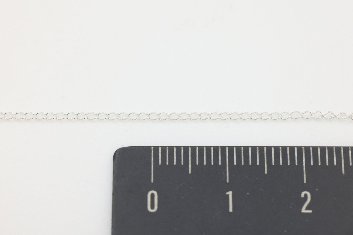 1.1mm Open Cable Chain, Argentium, Wholesale, Pay Per Foot, Permanent Jewelry Making Chain