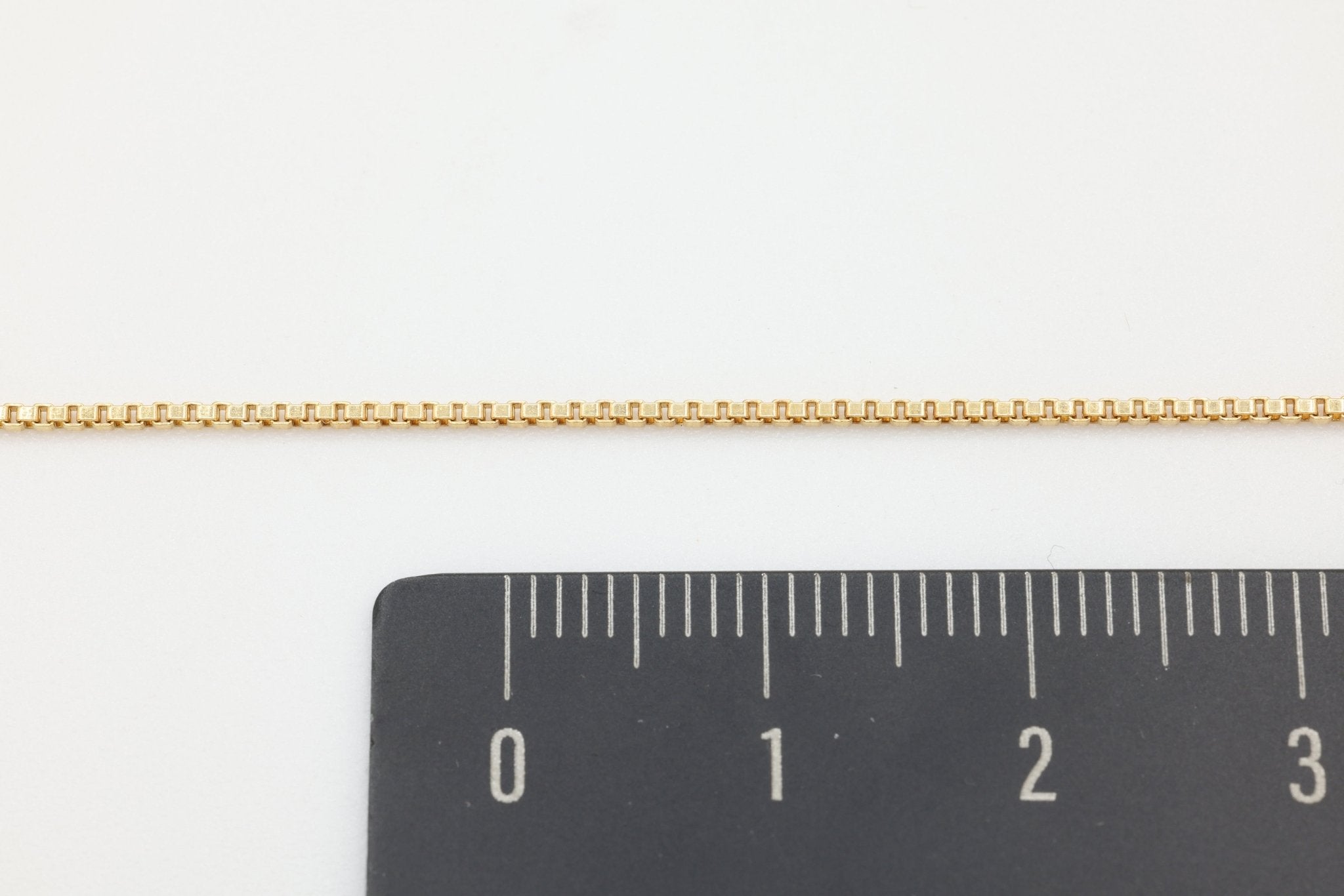 1mm Box Chain, 14/20 Gold - Filled, Wholesale, Pay Per Foot, Jewelry Making Chain - HarperCrown