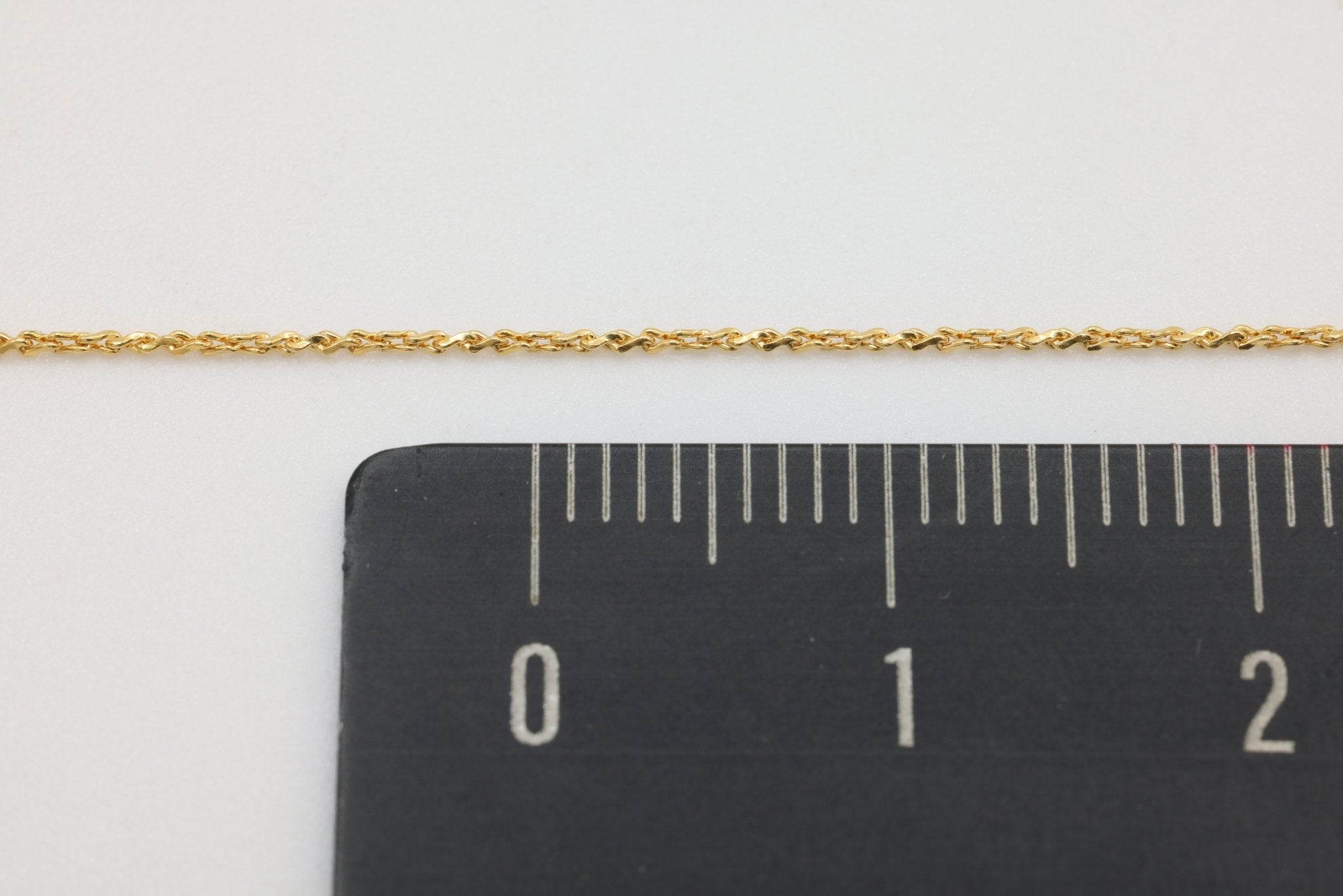 1mm Swage Chain, 14/20 Gold - Filled, Wholesale, Pay Per Foot, Jewelry Making Chain - HarperCrown