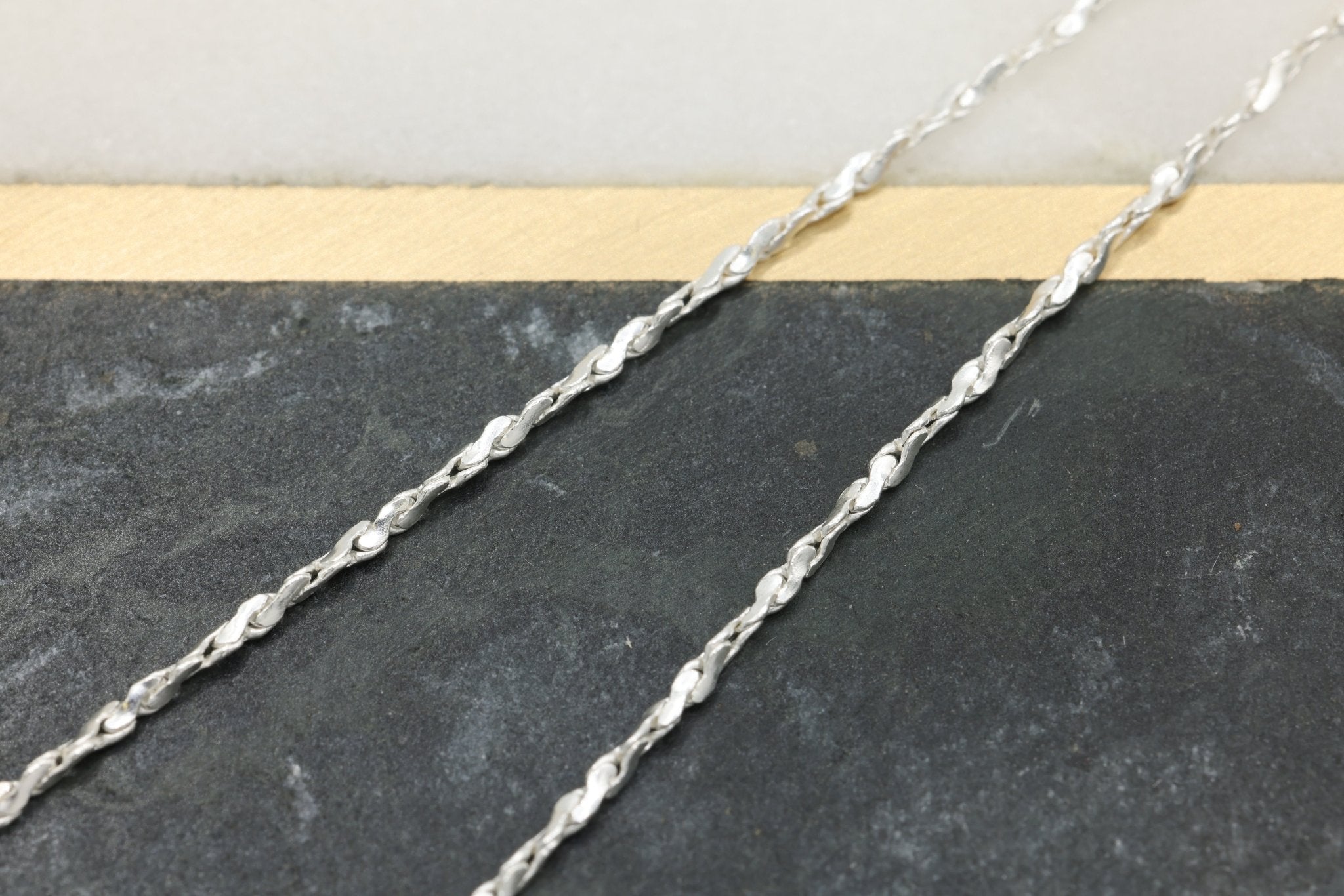 1mm Swage Chain, 925 Sterling Silver, Wholesale, Pay Per Foot, Jewelry Making Chain - HarperCrown