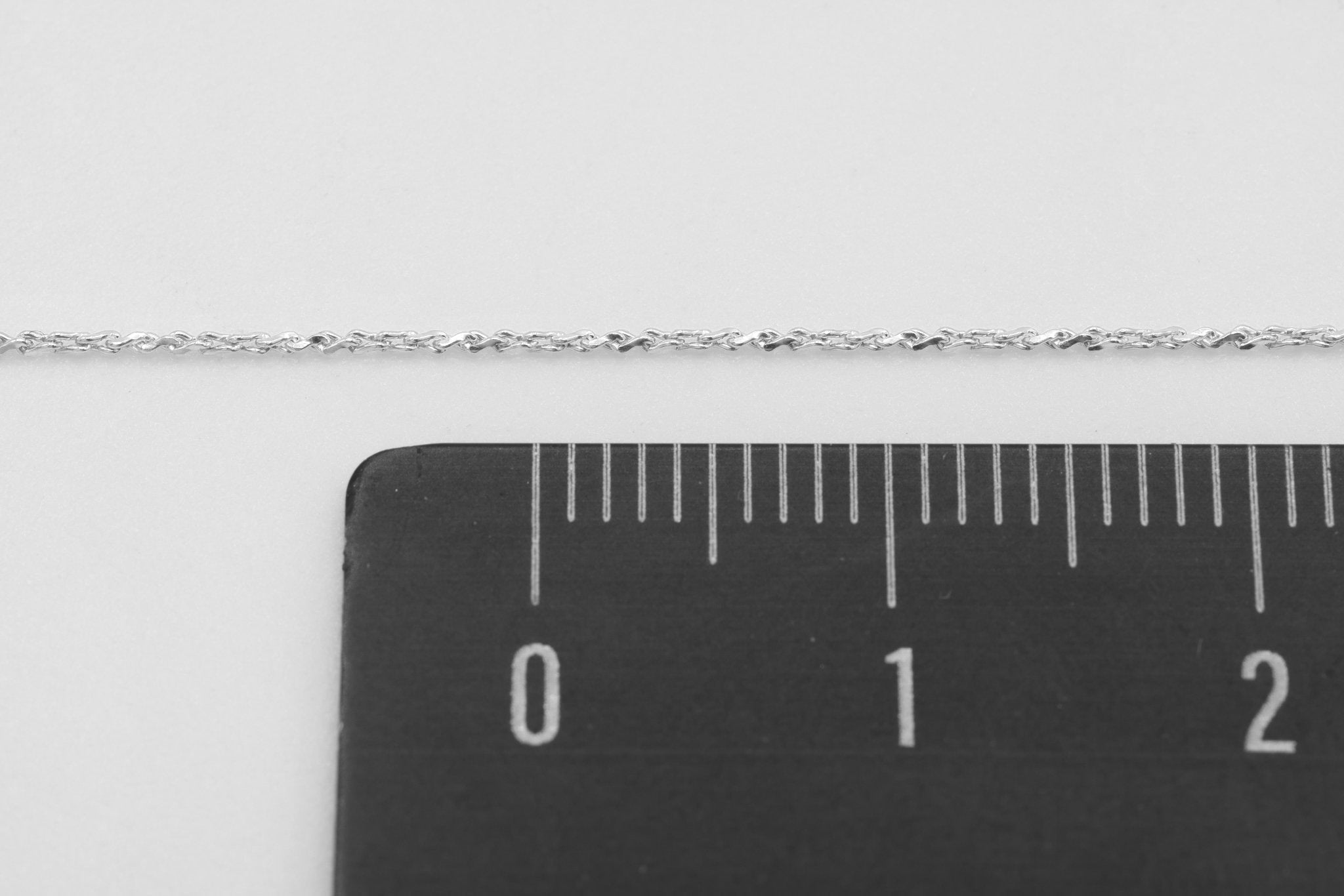 1mm Swage Chain, 925 Sterling Silver, Wholesale, Pay Per Foot, Jewelry Making Chain - HarperCrown
