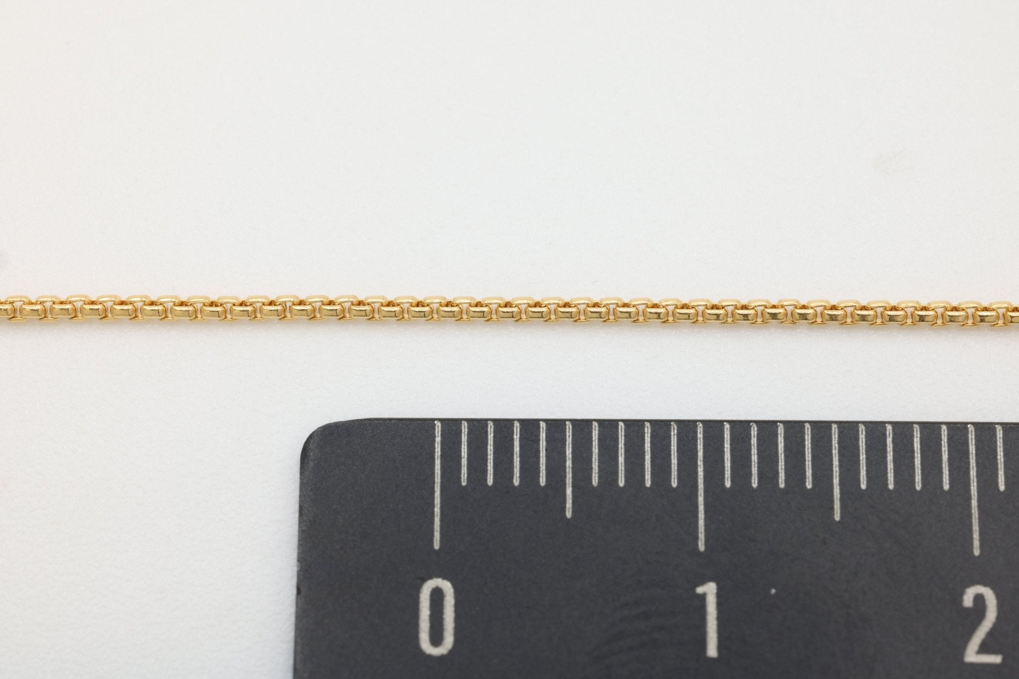1mm Venetian Box Chain, 14/20 Gold - Filled, Wholesale, Pay Per Foot, Jewelry Making Chain - HarperCrown