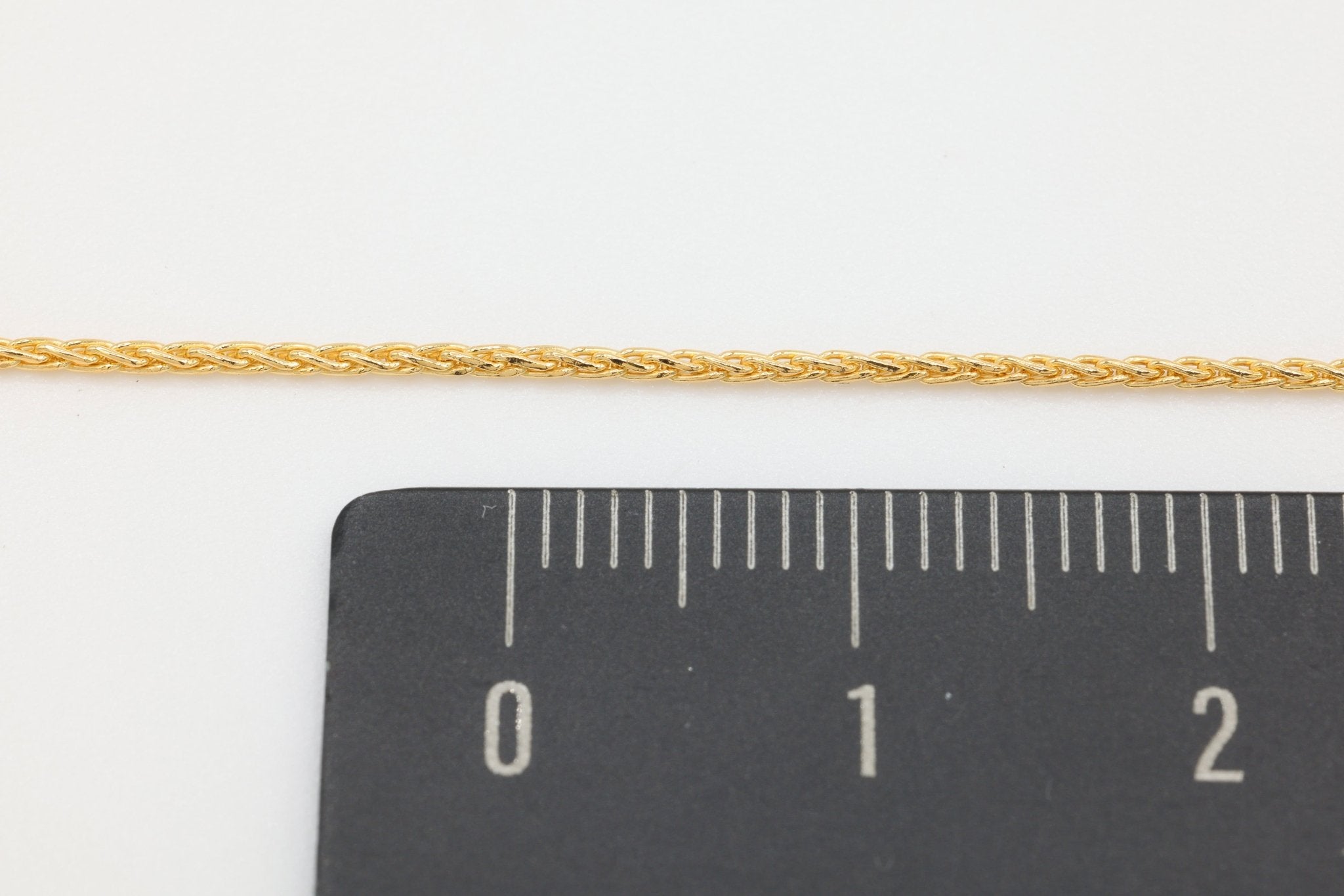 1mm Wheat Chain, 14/20 Gold-Filled, Wholesale, Pay Per Foot, Jewelry Making Chain - HarperCrown