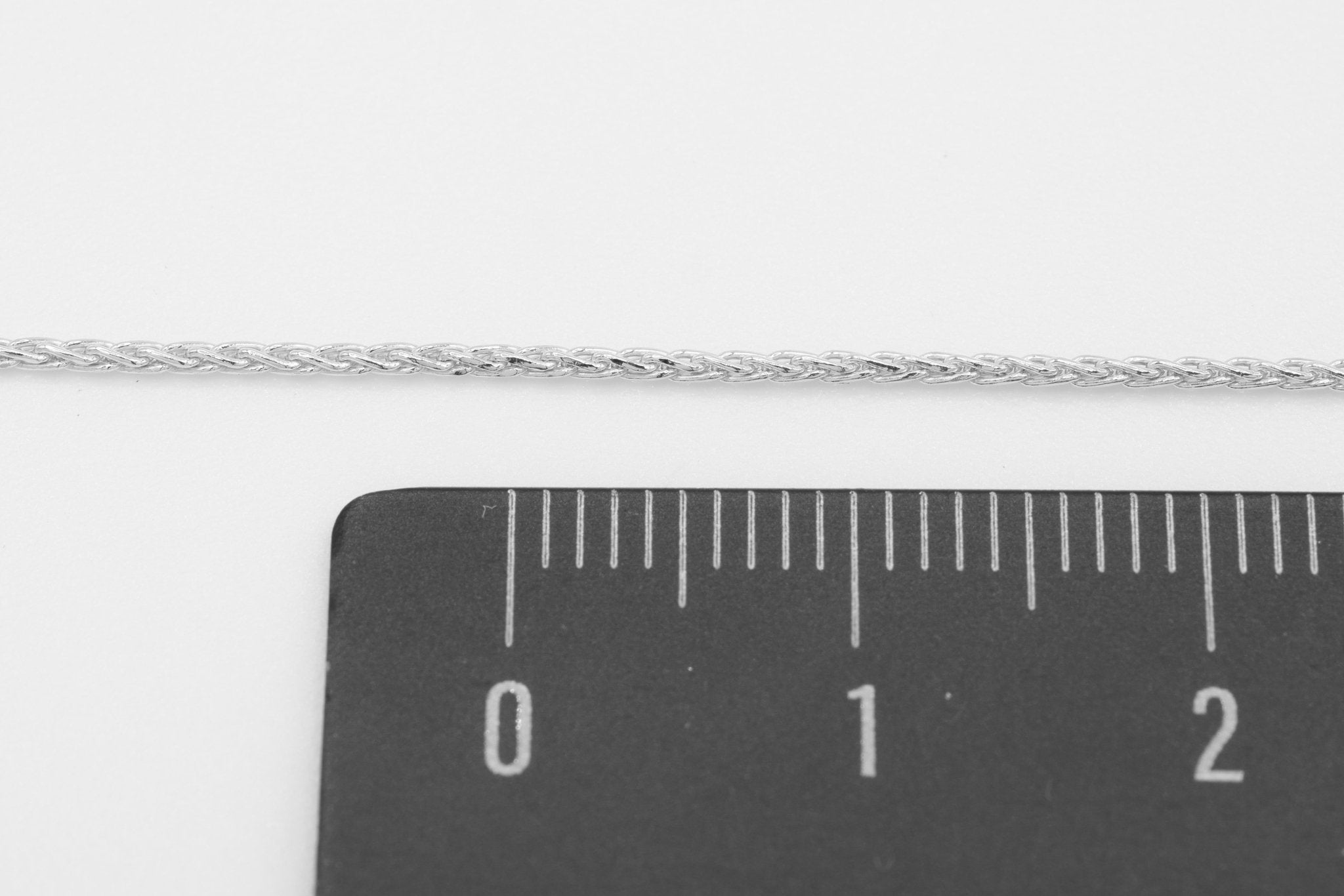 1mm Wheat Chain, 925 Sterling Silver, Wholesale, Pay Per Foot, Jewelry Making Chain - HarperCrown
