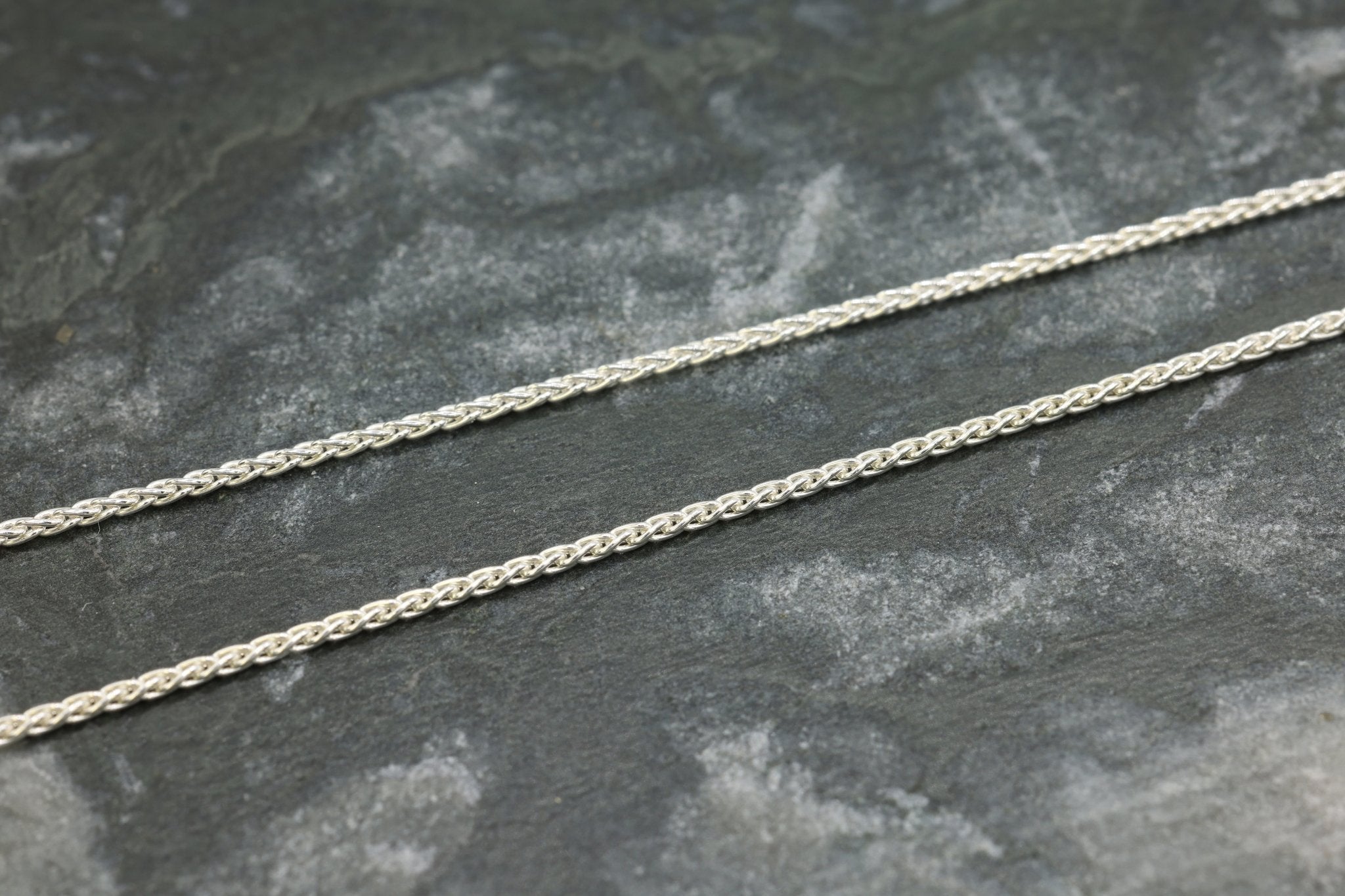 1mm Wheat Chain, 925 Sterling Silver, Wholesale, Pay Per Foot, Jewelry Making Chain - HarperCrown