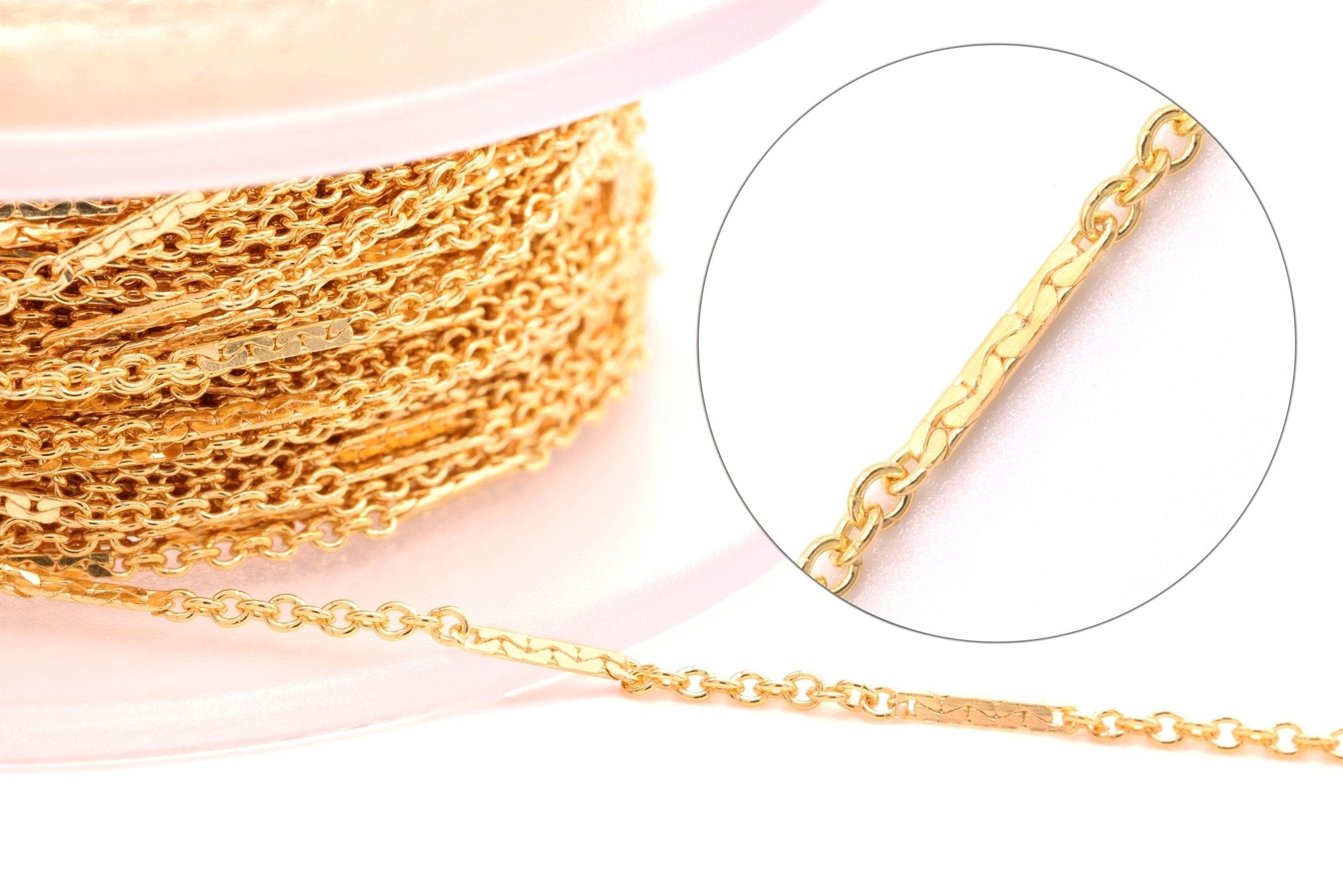 1mm x 8mm Bar Necklace, 14/20 Gold - Filled, Wholesale, Finished and Ready to Wear - HarperCrown