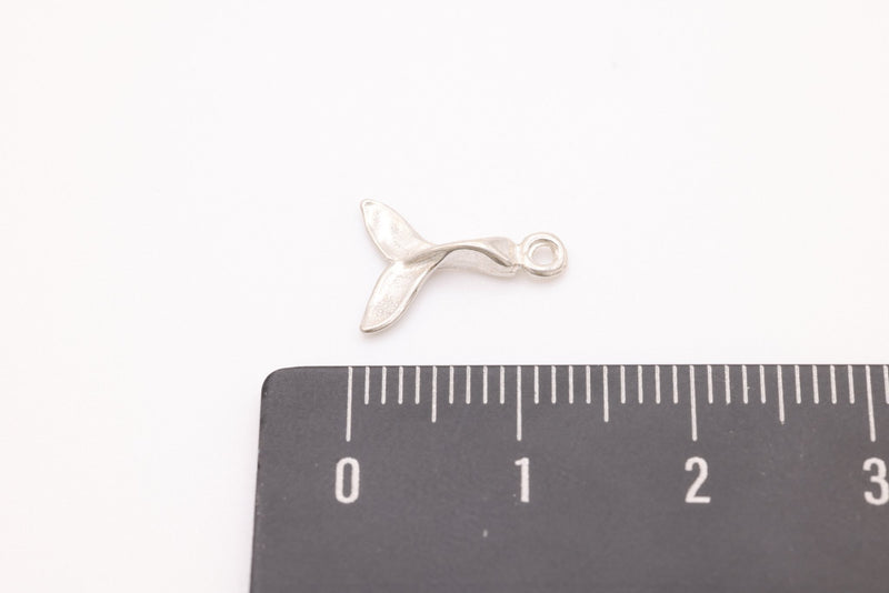 Sterling Wholesale Silver Dolphin Fin Tail Charm, 925 Sterling Silver, 180