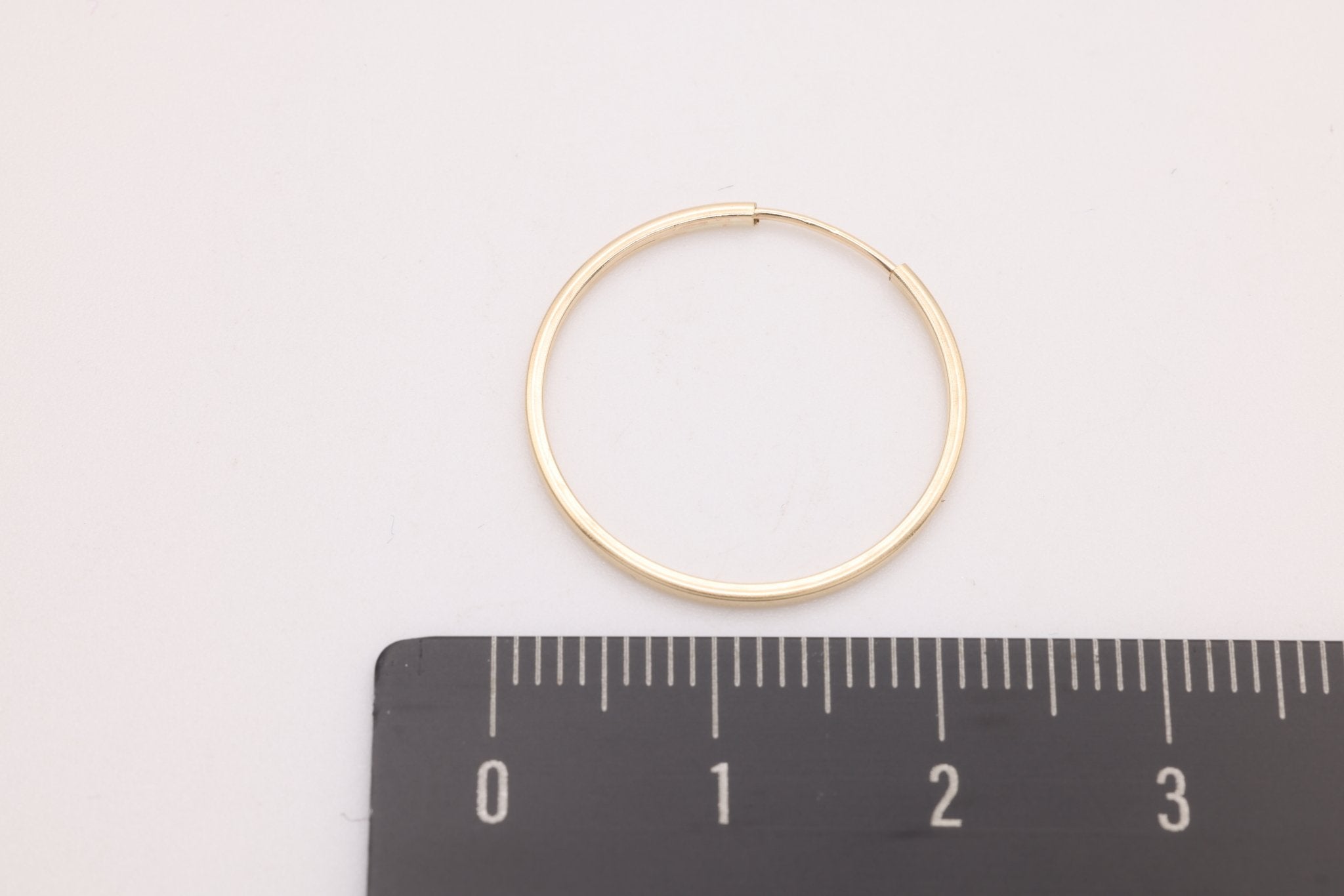 20mm Endless Hoop Earrings, 14K Gold - Filled, Minimalist Delicate Earrrings, Wholesale Jewelry Earrings - HarperCrown
