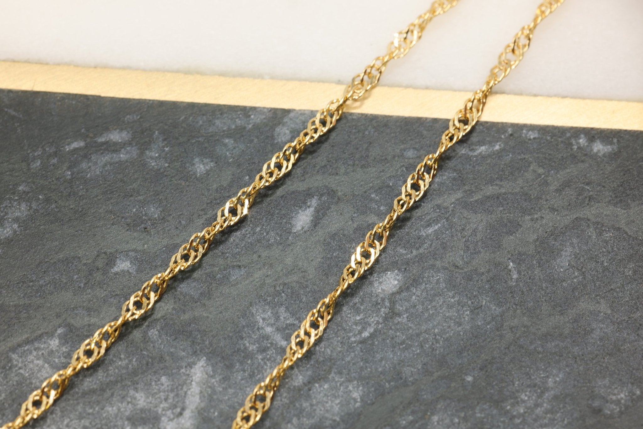 2.3mm Double Rope Chain, 14/20 Gold-Filled, Wholesale, Pay Per Foot, Jewelry Making Chain - HarperCrown