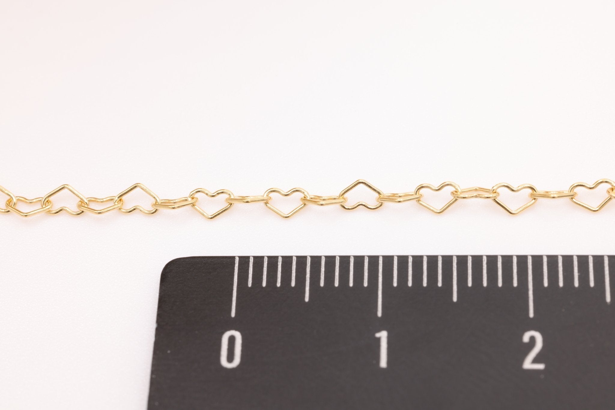 2mm x 3mm Heart Necklace, 14/20 Gold - Filled, Wholesale, Finished and Ready to Wear - HarperCrown