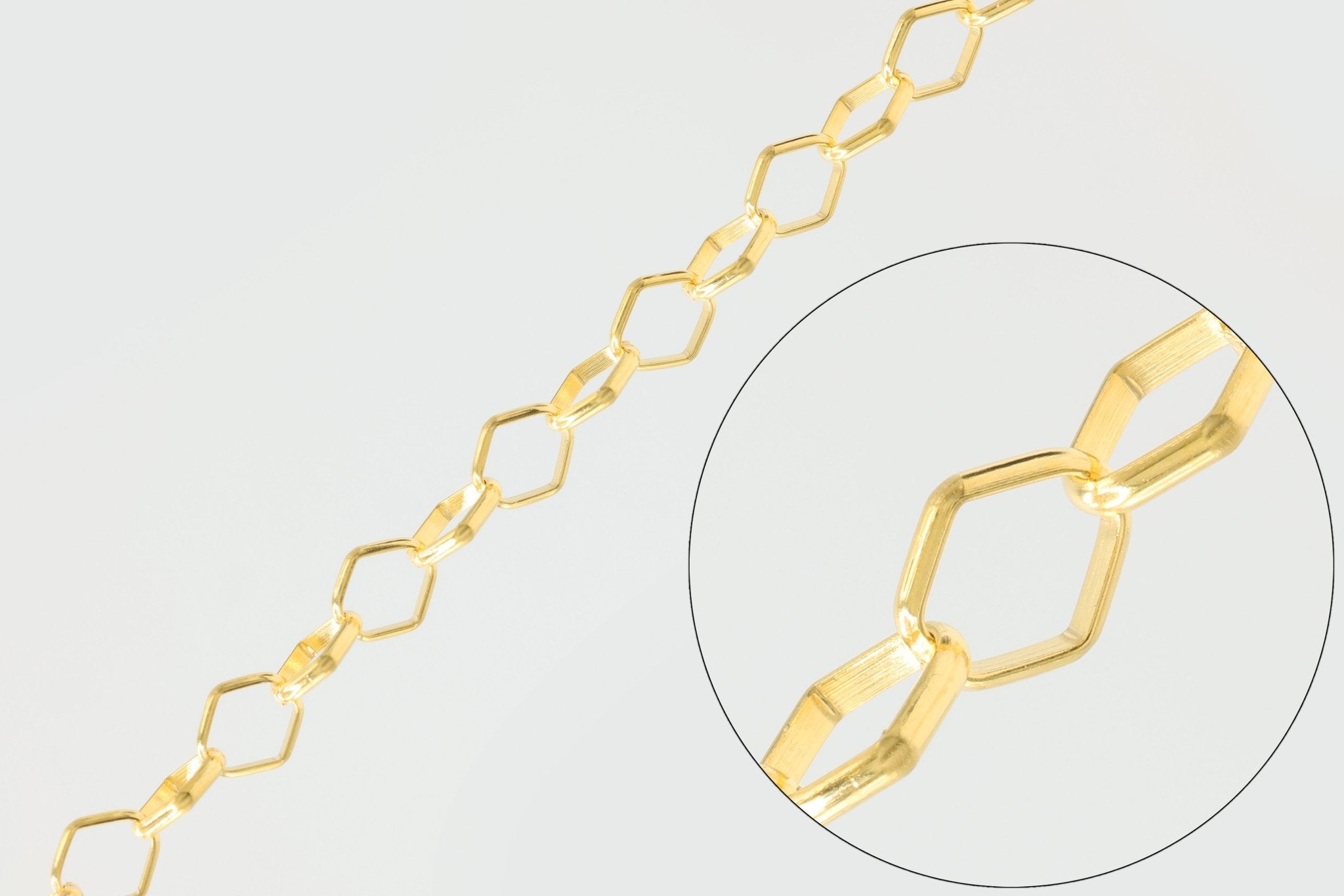 3mm Marquise Diamond Cable Chain, 925 Sterling Silver, Wholesale, Pay Per Foot, Jewelry Making Chain - HarperCrown