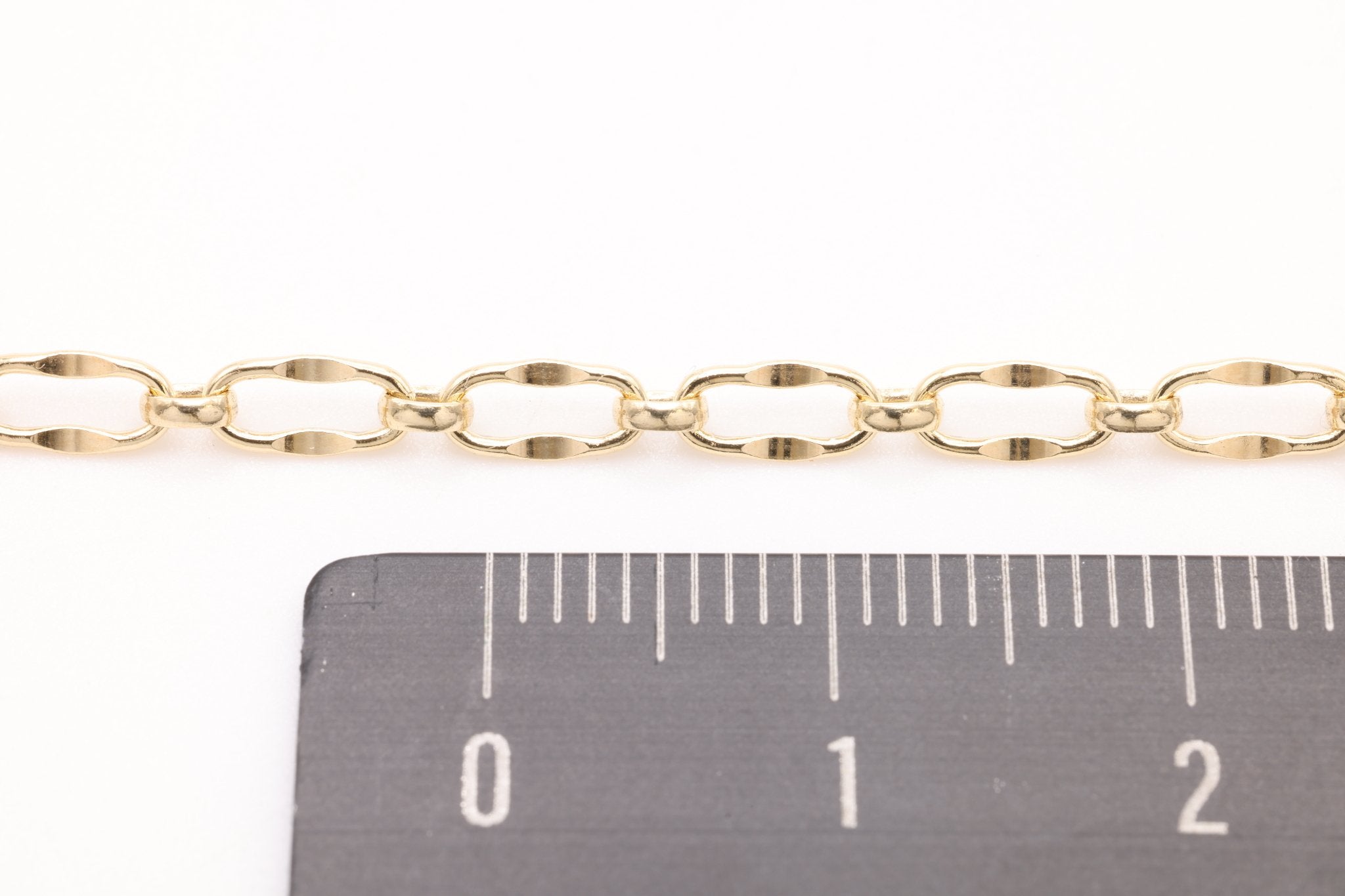 3mm x 6mm Dapped Necklace, 14/20 Gold - Filled, Wholesale, Finished and Ready to Wear - HarperCrown