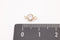 4mm CZ Bezel Link Connector, 14/20 Gold-Filled or Sterling Silver, 4mm Cubic Zirconia Stone, Spacer, Gemstone Connector - HarperCrown