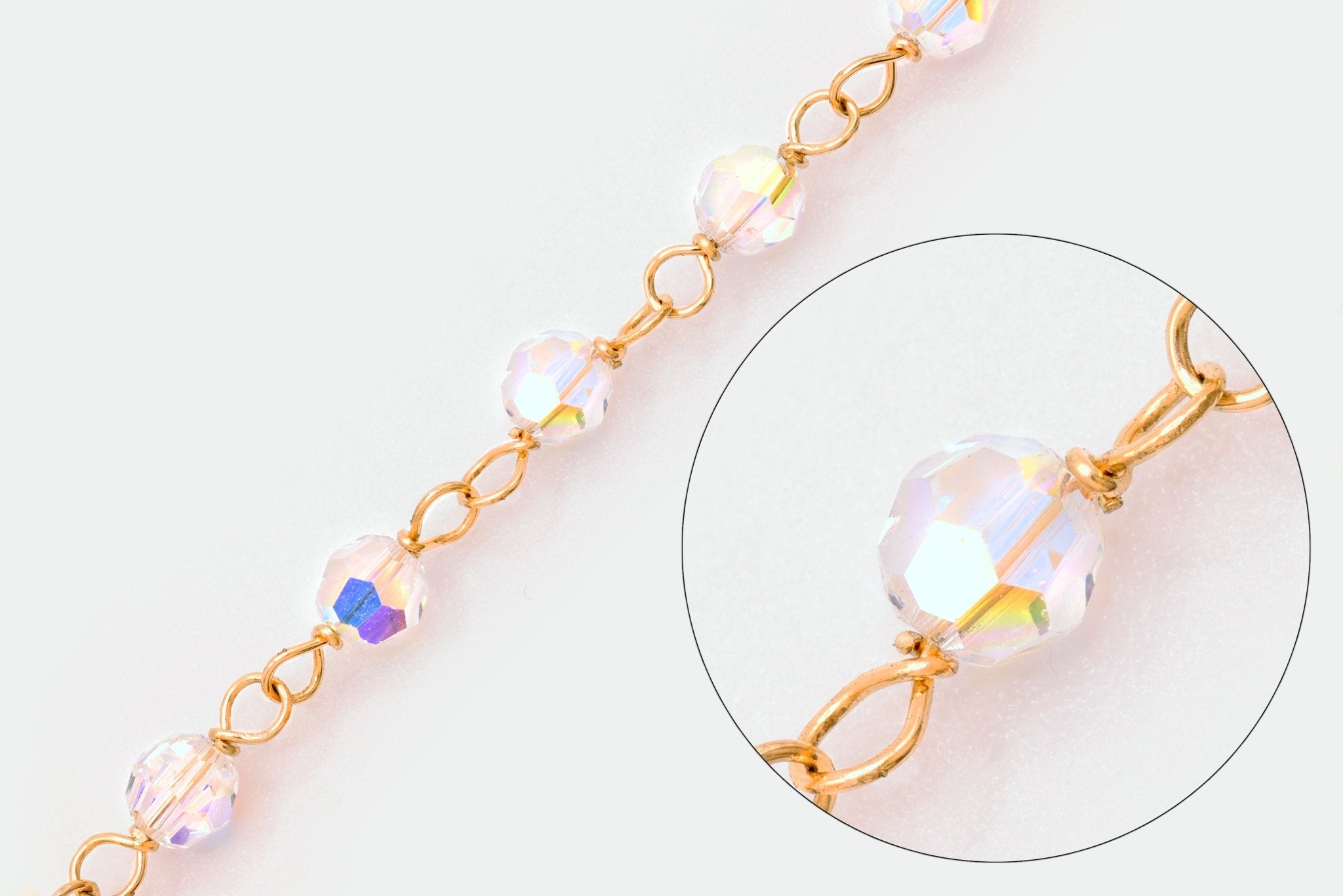 4mm CZ Chain, 14/20 Gold - Filled, Wholesale, Pay Per Foot - HarperCrown