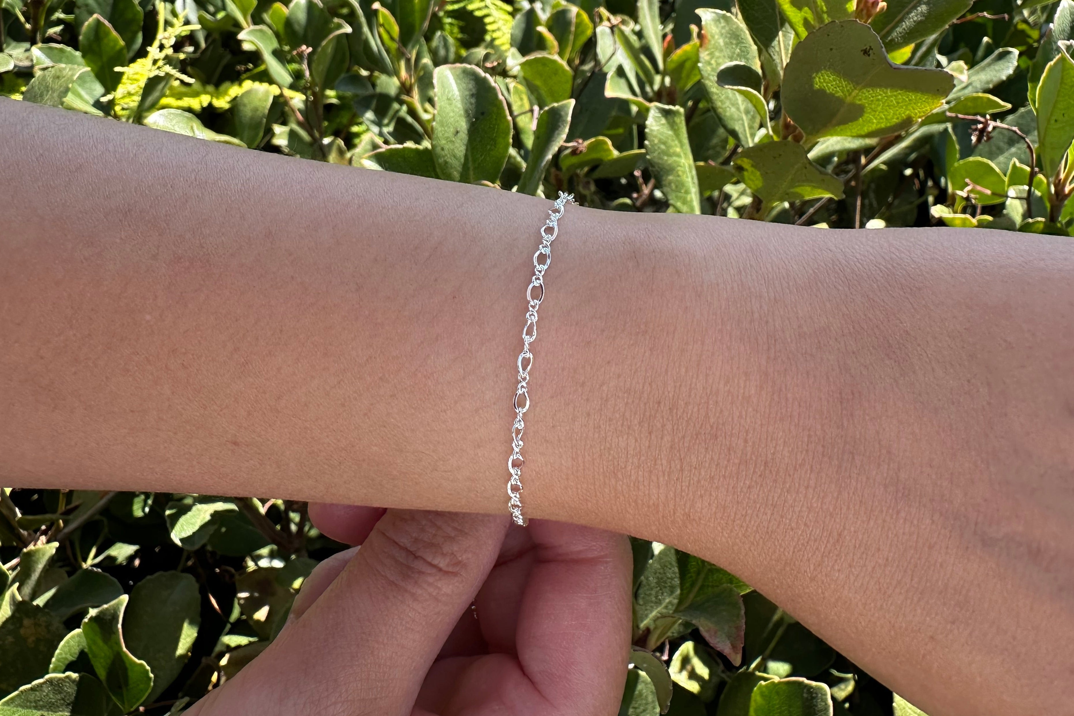 2.4mm Figure Eight Chain, 925 Sterling Silver, Wholesale, Pay Per Foot, Jewelry Making Chain