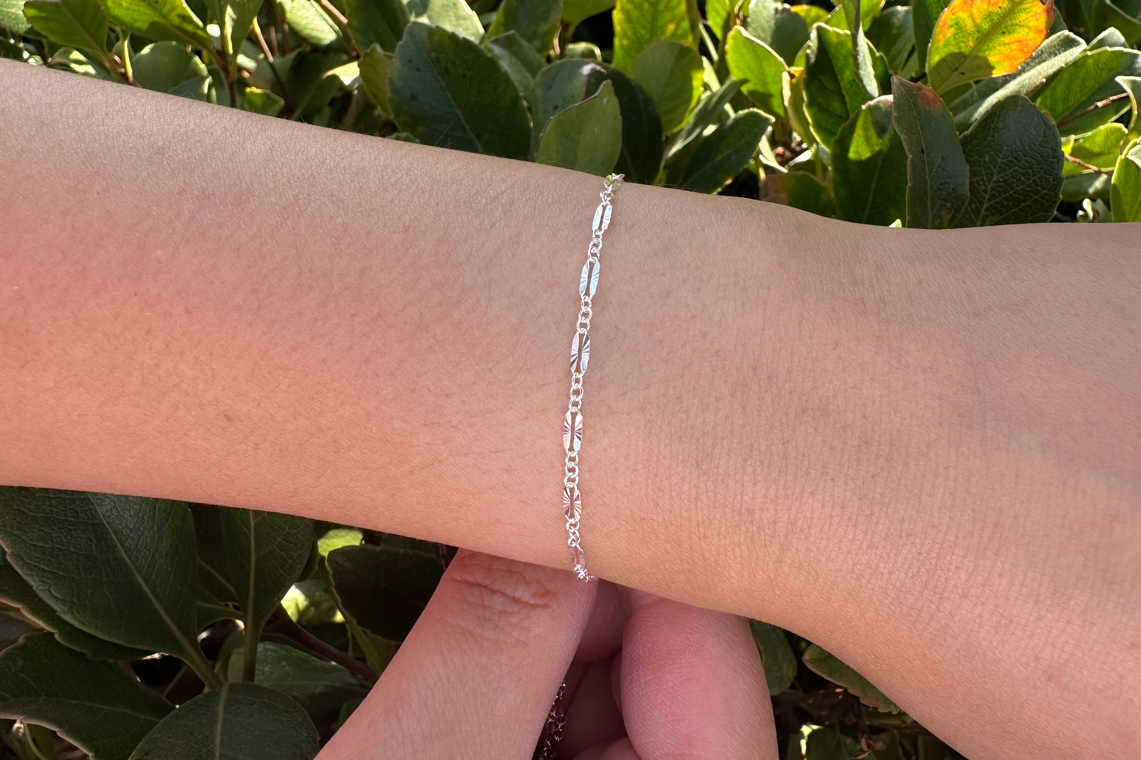 2.5mm x 5.5mm Starburst Cable Chain, 925 Sterling Silver, Wholesale, Pay Per Foot, Jewelry Making Chain