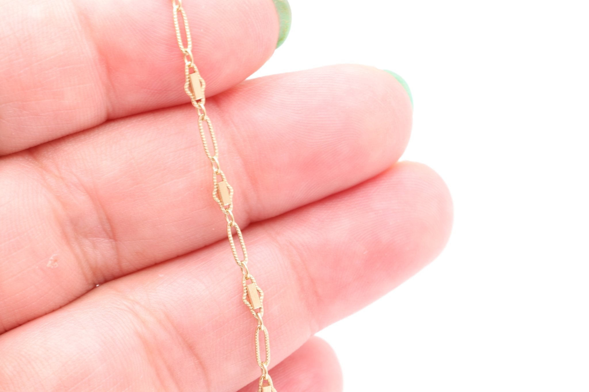 Bar Link Necklace, 14/20 Gold - Filled, Wholesale, Finished and Ready to Wear - HarperCrown