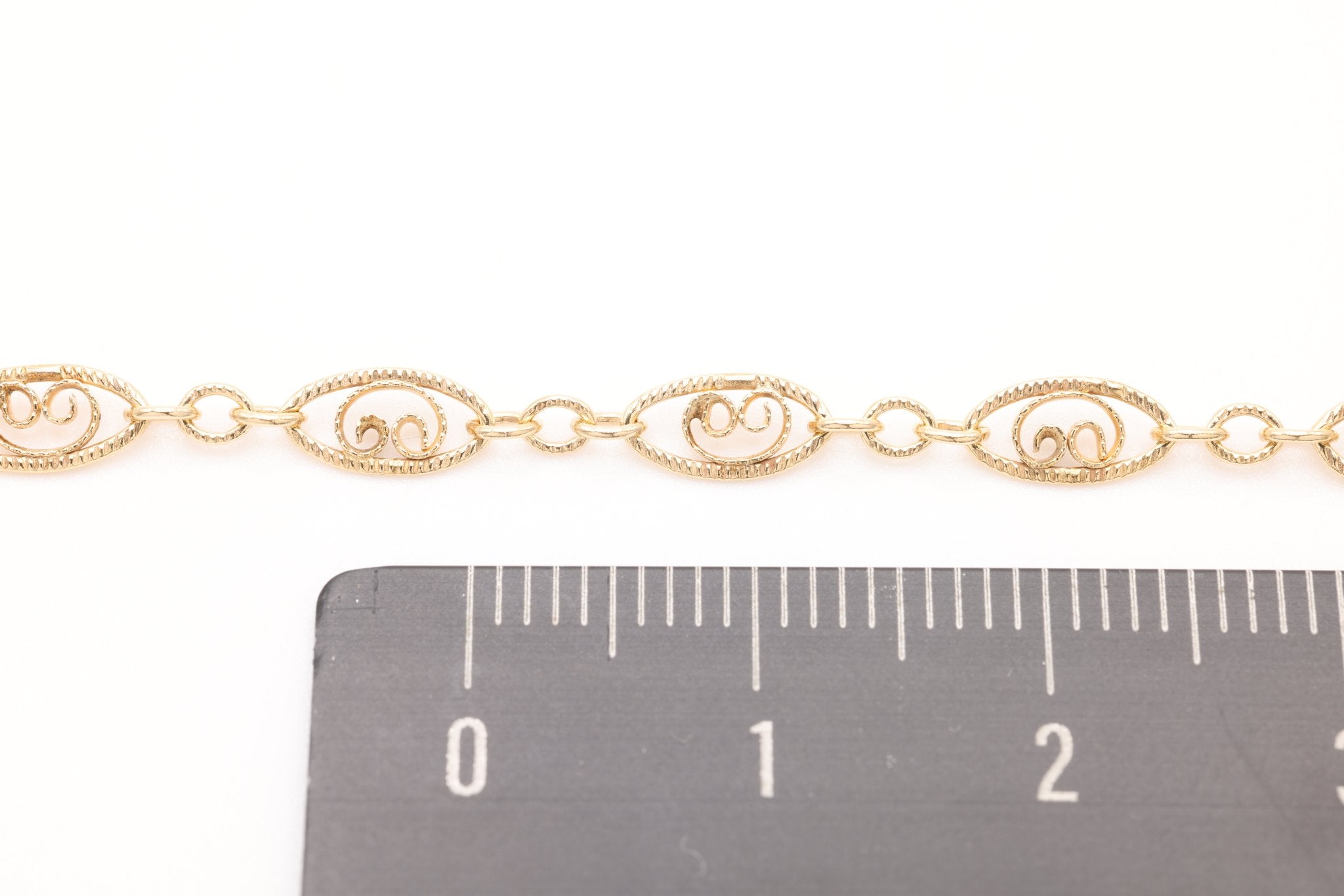 Filigree Scroll Necklace, 14/20 Gold - Filled, Wholesale, Finished and Ready to Wear - HarperCrown