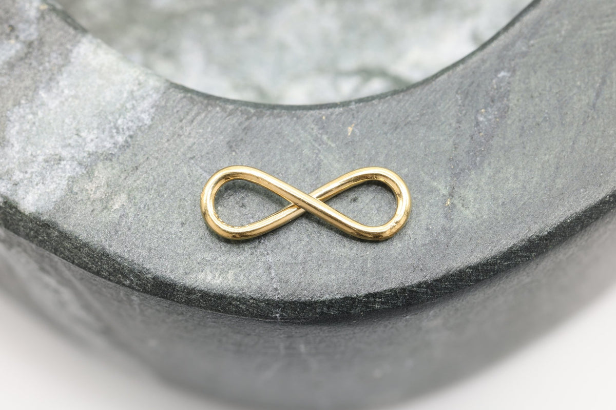 Infinity Connector Charm, 14/20 Gold-Filled, 13mm x 5mm, Wholesale, Jewelry Making Charm - HarperCrown