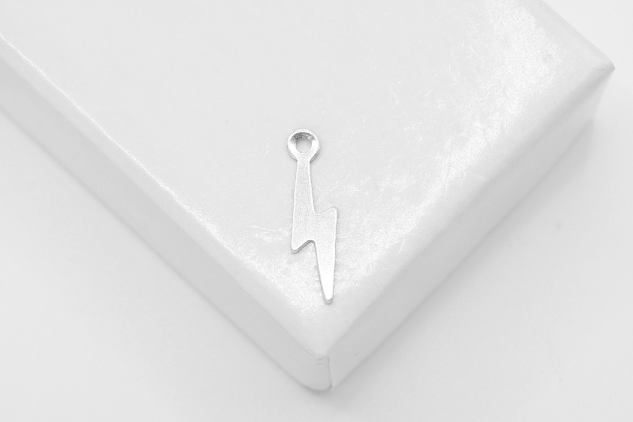 Lightning Bolt Charm, Wholesale, 14/20 Gold - Filled or 925 Sterling Silver, Permanent Jewelry Making Charm - HarperCrown