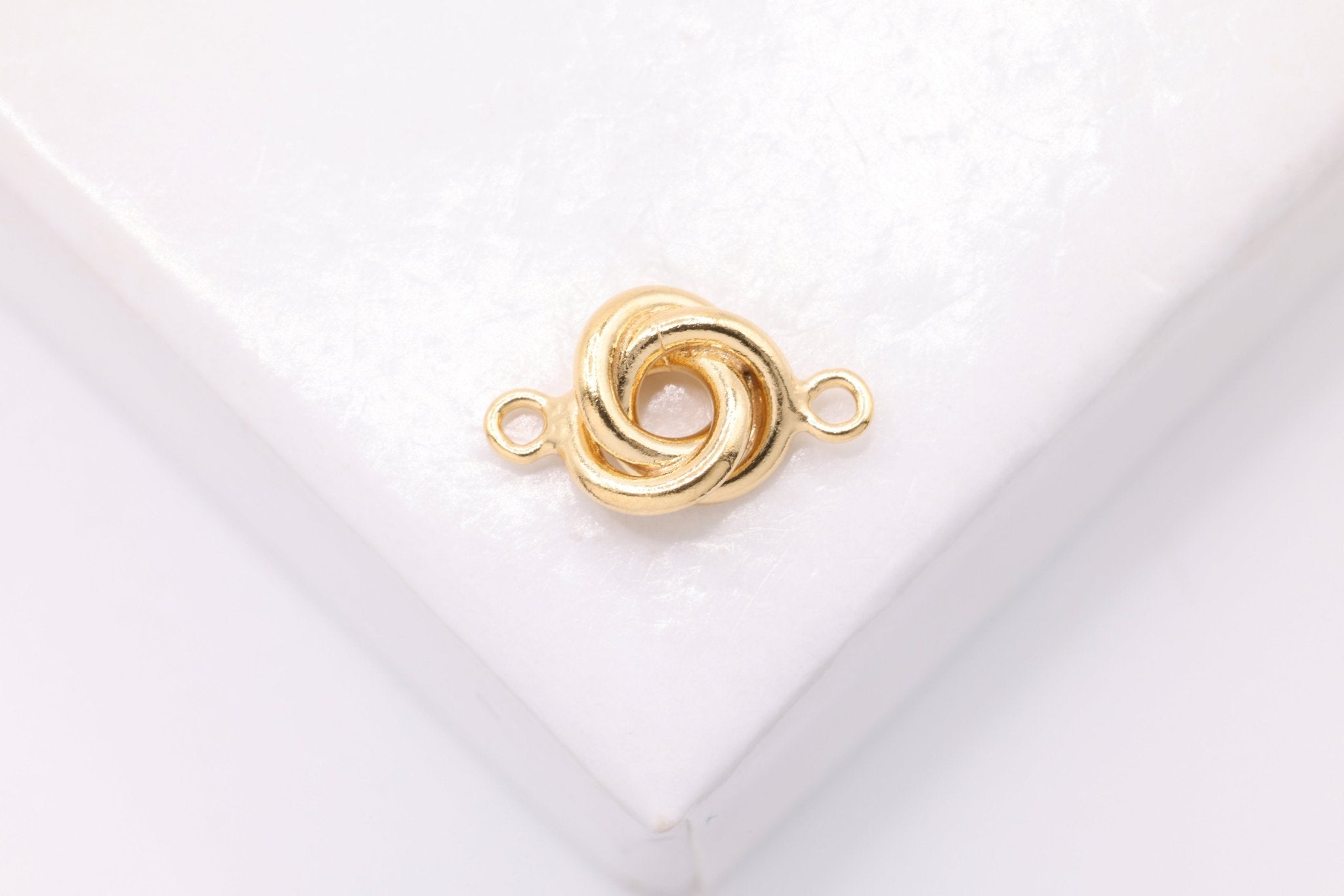 Love Knot Connector, 14/20 Gold - Filled, Permanent Jewelry Wholesale Findings - HarperCrown