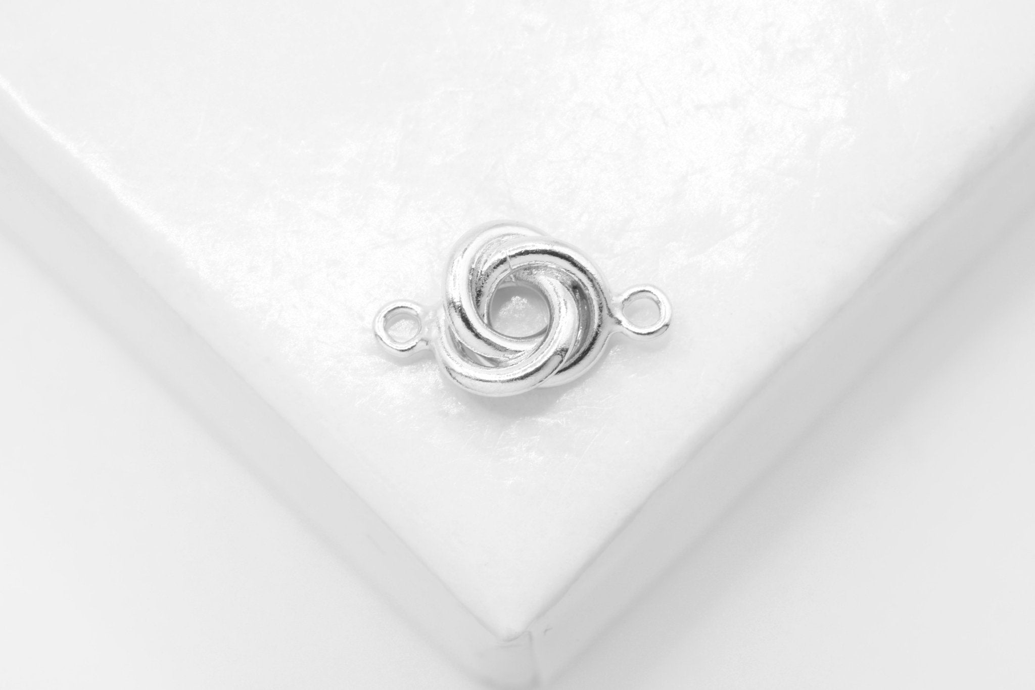Love Knot Connector, 925 Sterling Silver, Permanent Jewelry Wholesale Findings - HarperCrown