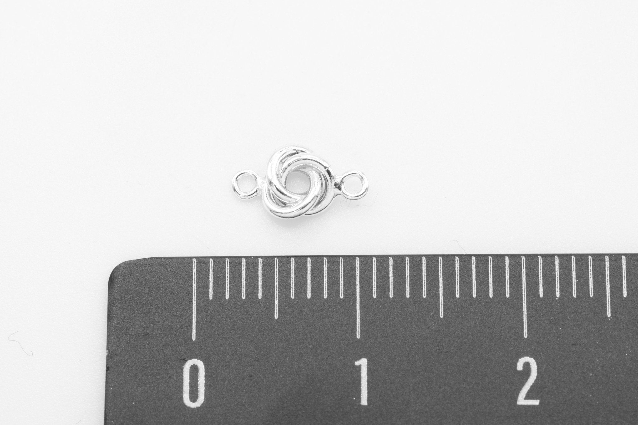 Love Knot Connector, 925 Sterling Silver, Permanent Jewelry Wholesale Findings - HarperCrown