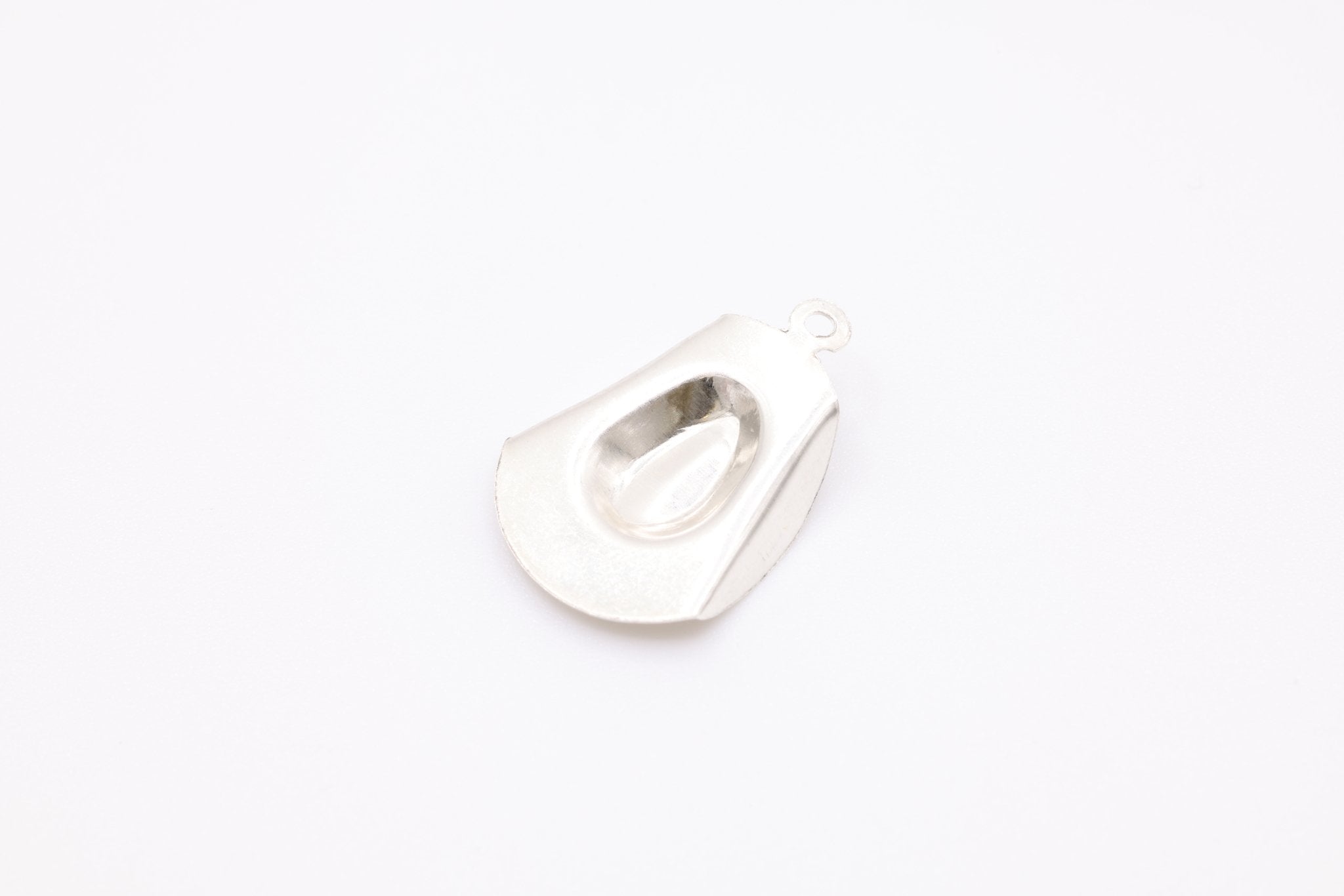Sterling Silver Cowboy Hat Charm, Wholesale Jewelry Making Charm - HarperCrown