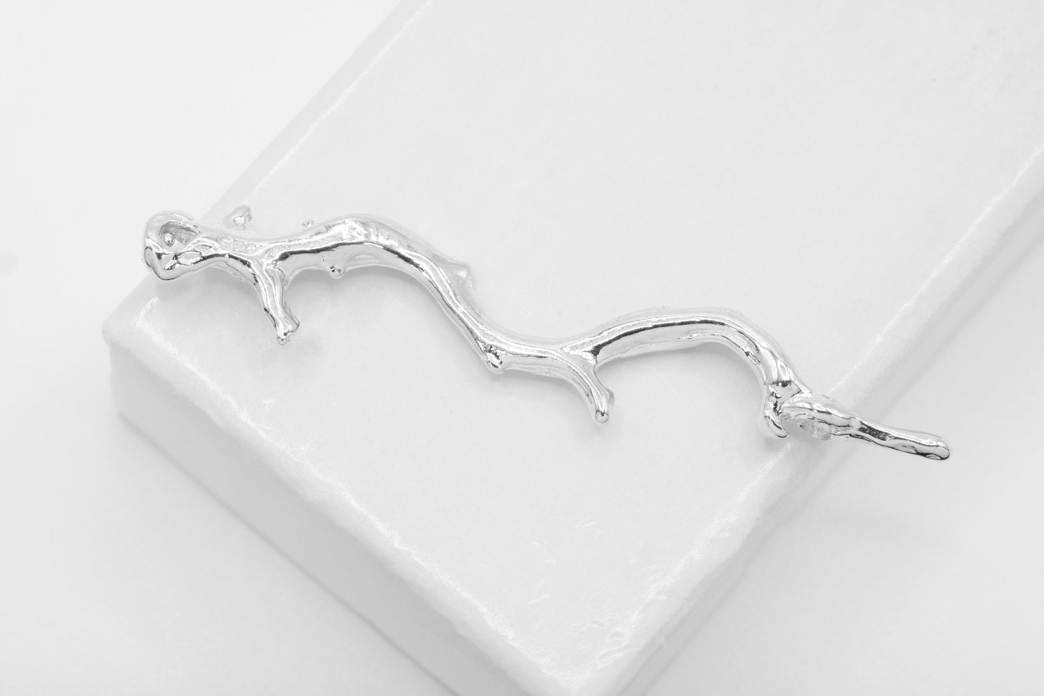 Sterling Silver Twig Branch Connector Pendant - 925 silver branch charm connector, branch connector, large branch, Wholesale Beads - HarperCrown