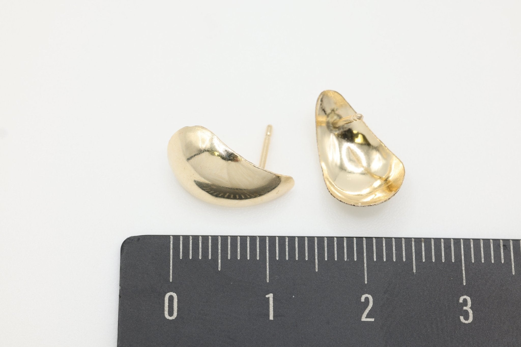 Teardrop Earring, 14/20 Gold - Filled, 13mm x 8mm, Wholesale, Tear Drop Wholesale Jewelry Earrings - HarperCrown