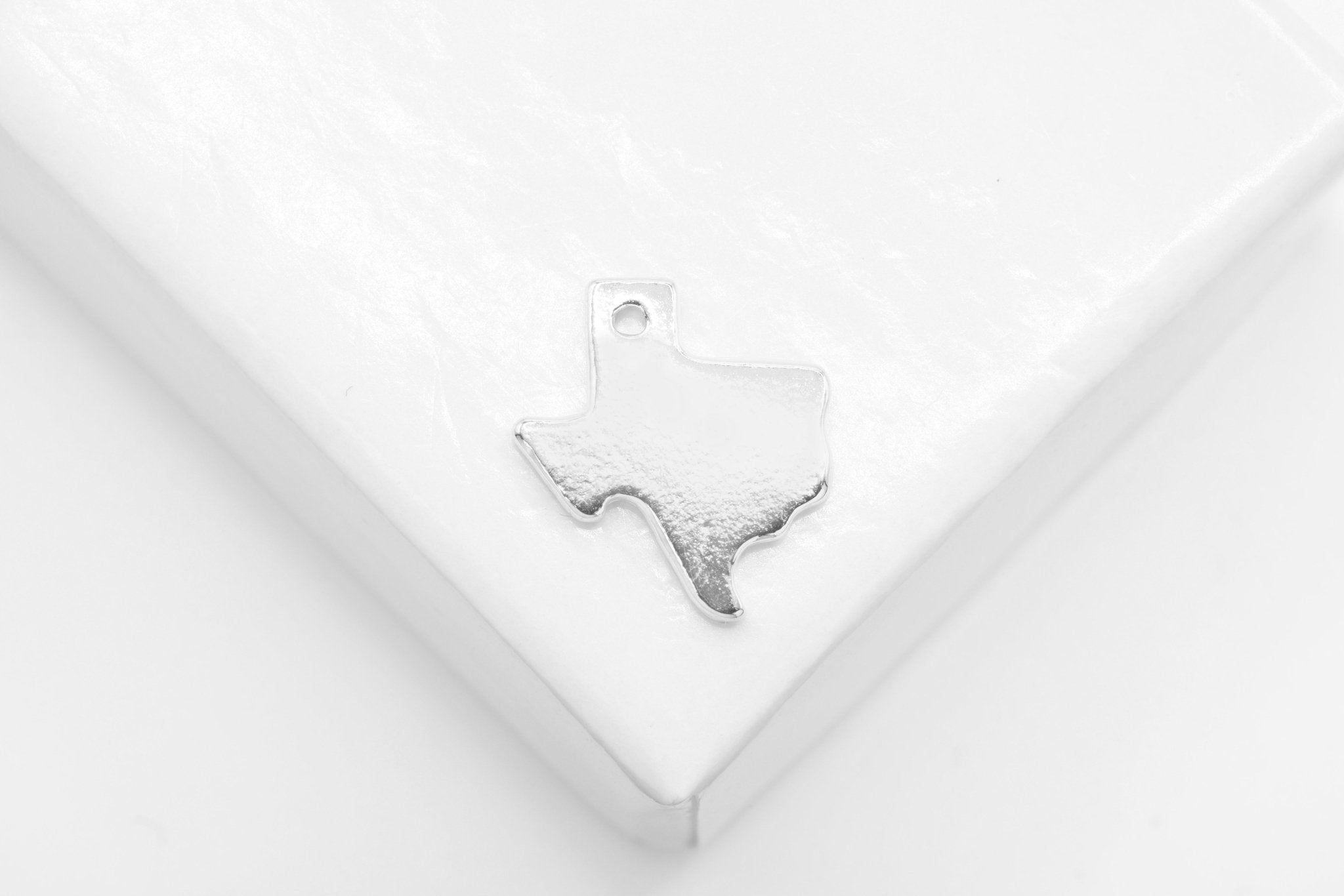 Texas State Charm, Wholesale, 925 Sterling Silver, 12mm x 11mm - HarperCrown