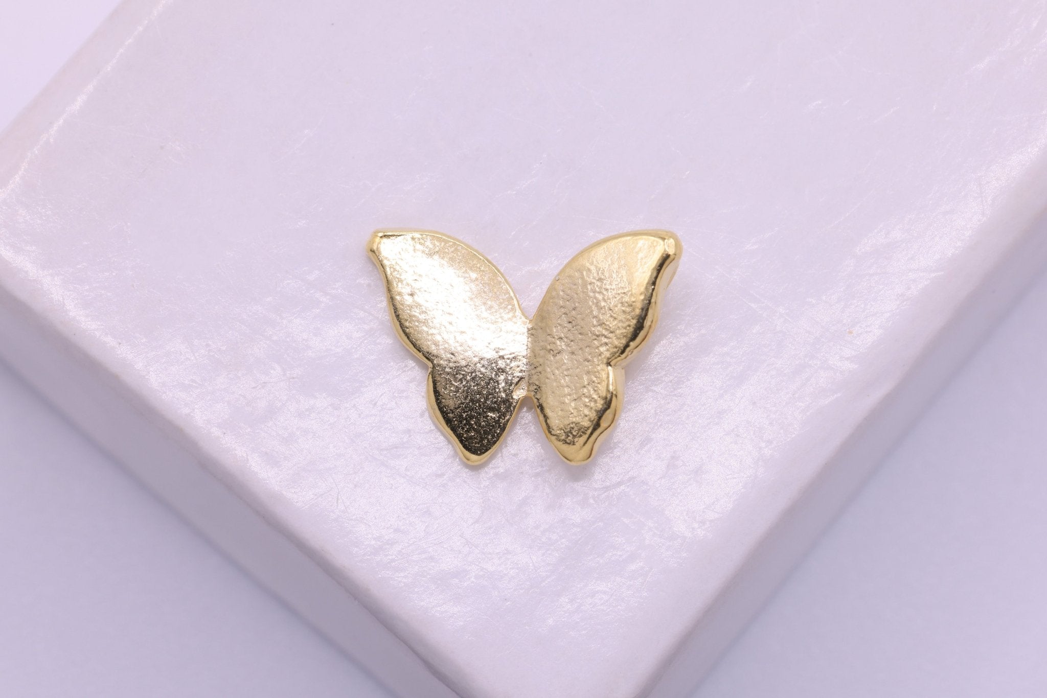 Vermeil Gold or Sterling Silver Butterfly Charm Pendant Dainty Butterfly Charms Bulk Necklace Bracelet Charm Insect Jewelry Findings [581] - HarperCrown